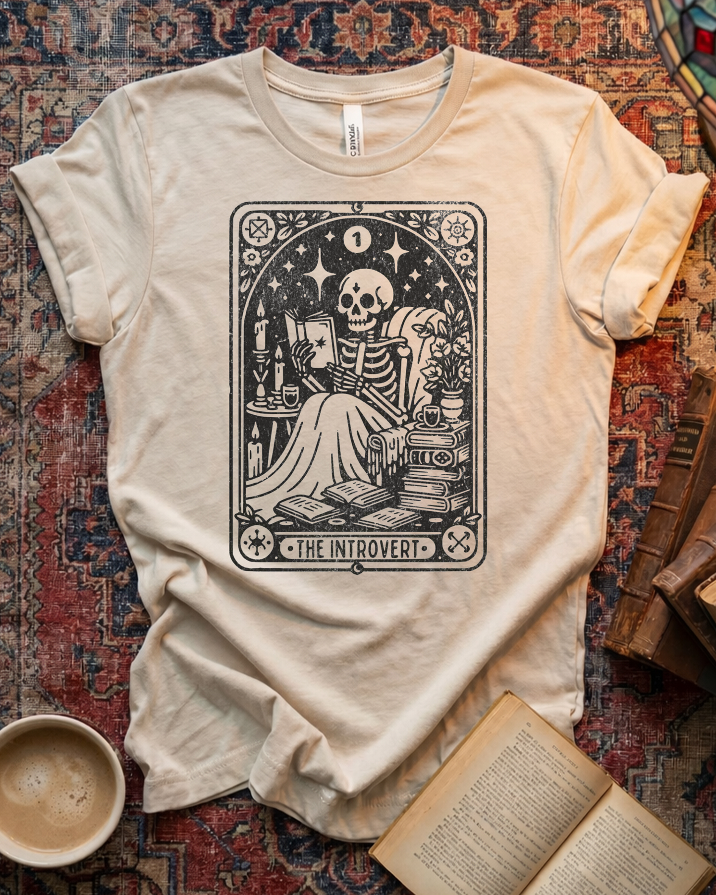Skeleton Tarot Reader T-shirt
