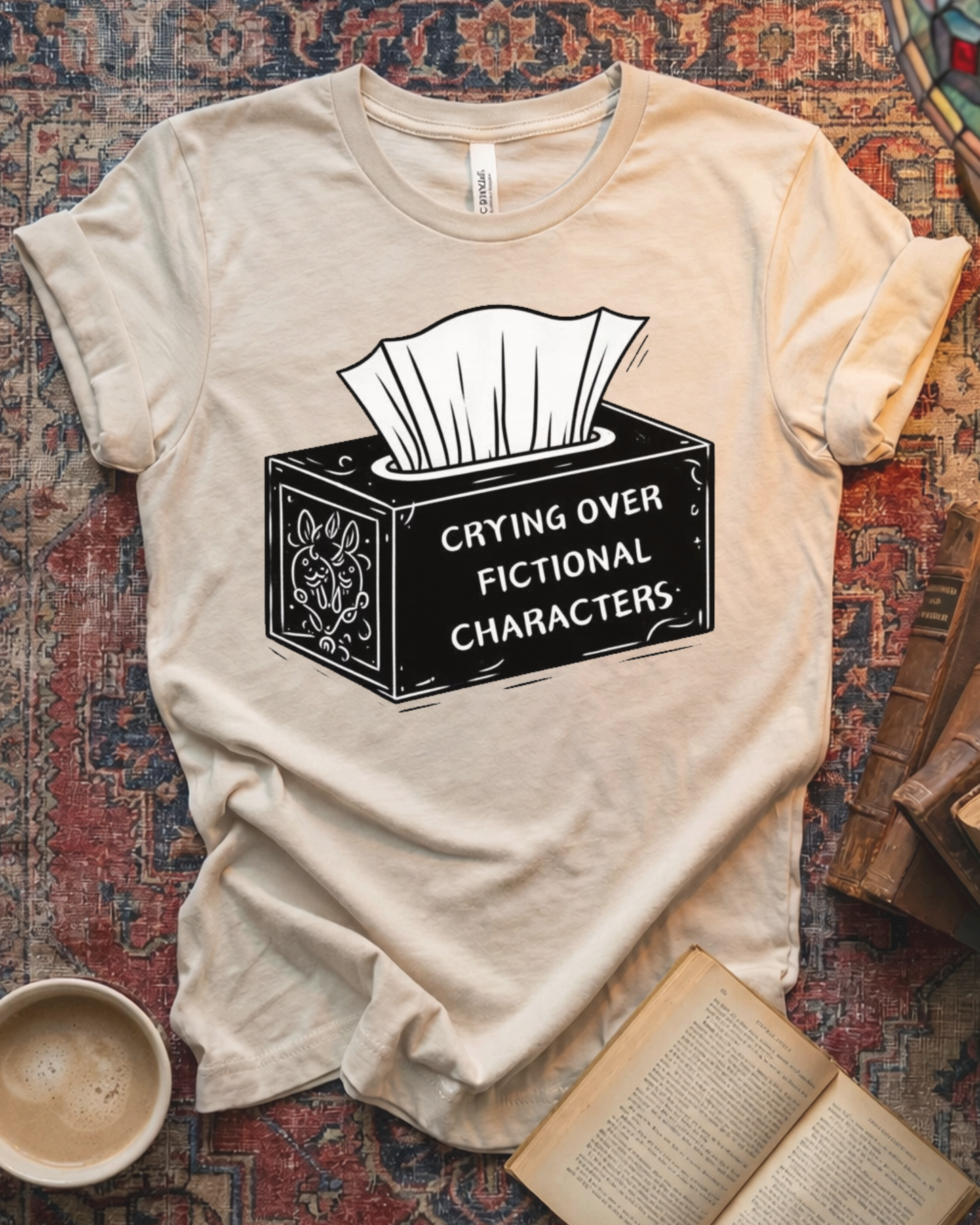 Crying Over Fictional Characters T-shirt
