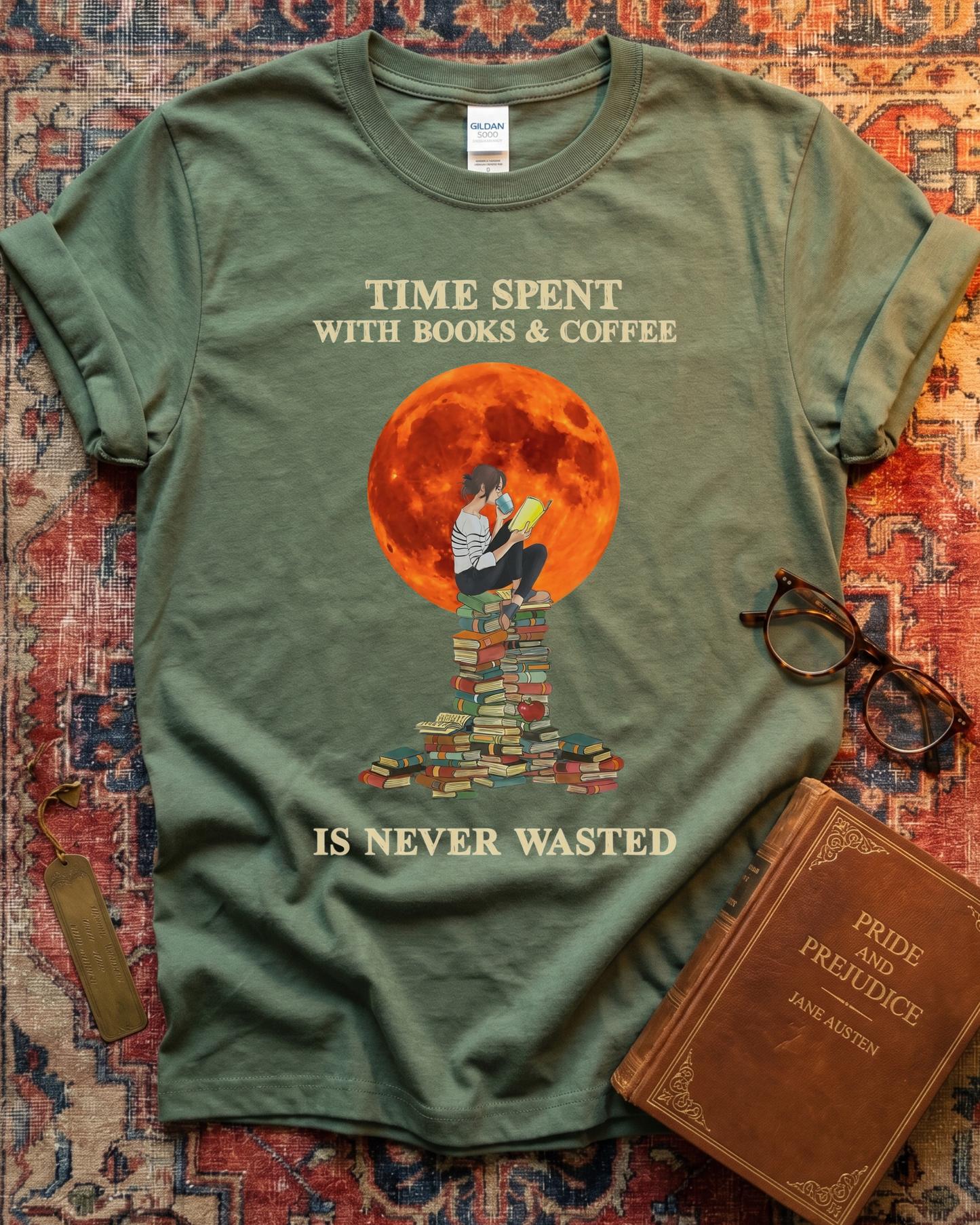 Books Coffee Time Reading T-shirt