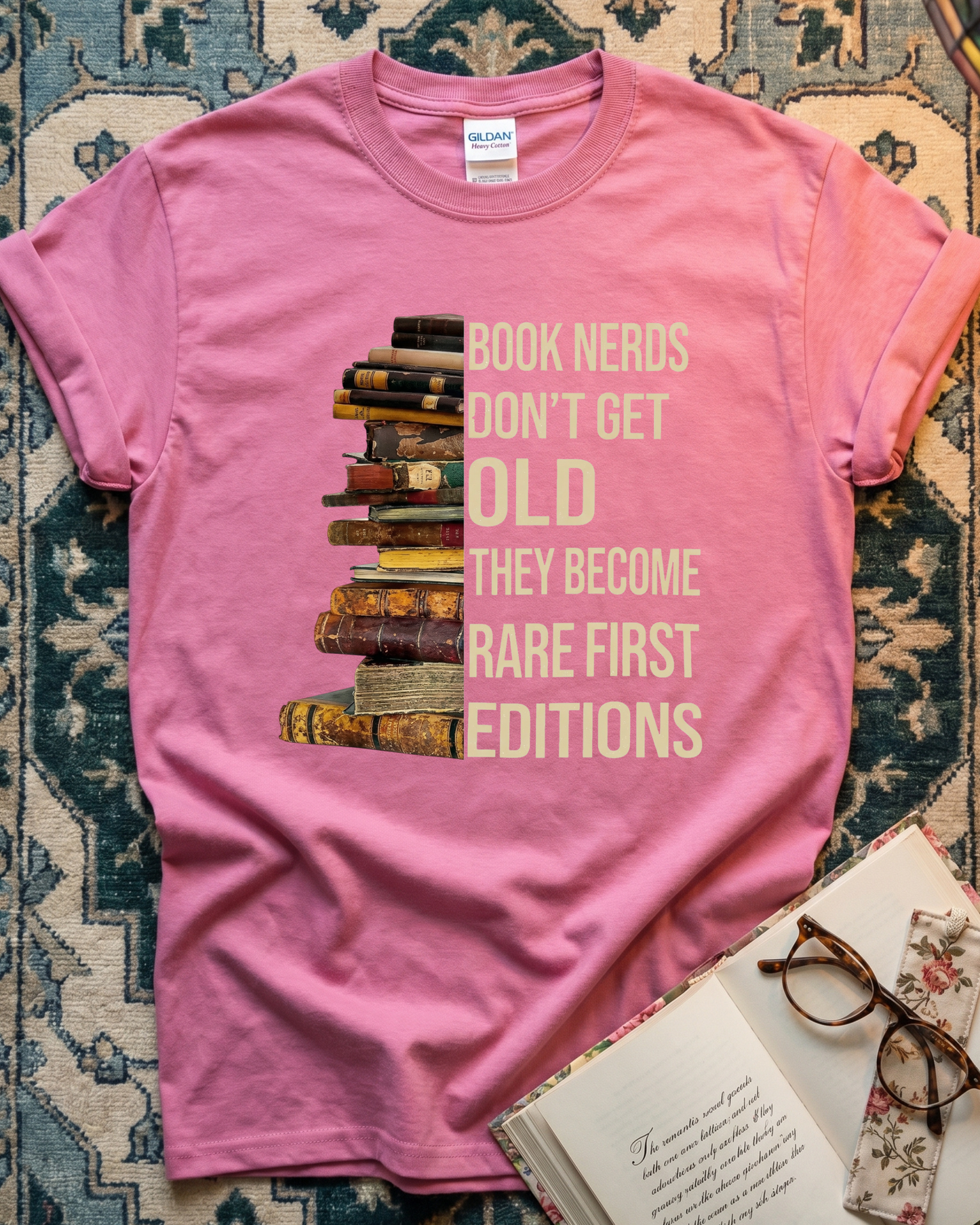 Rare First Editions Book Nerd T-shirt
