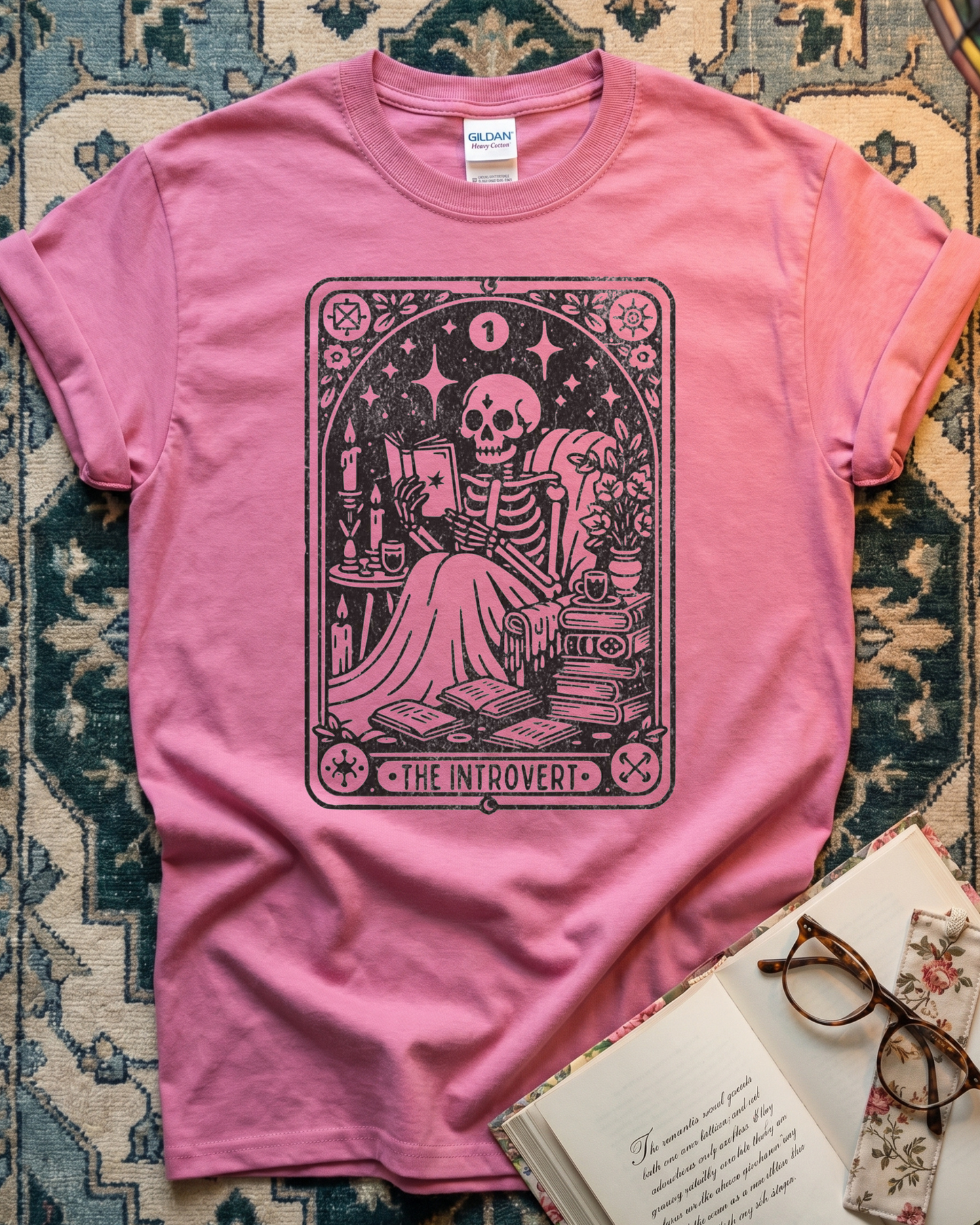 Skeleton Tarot Reader T-shirt