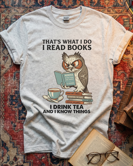 I Read Books Know Things T-shirt