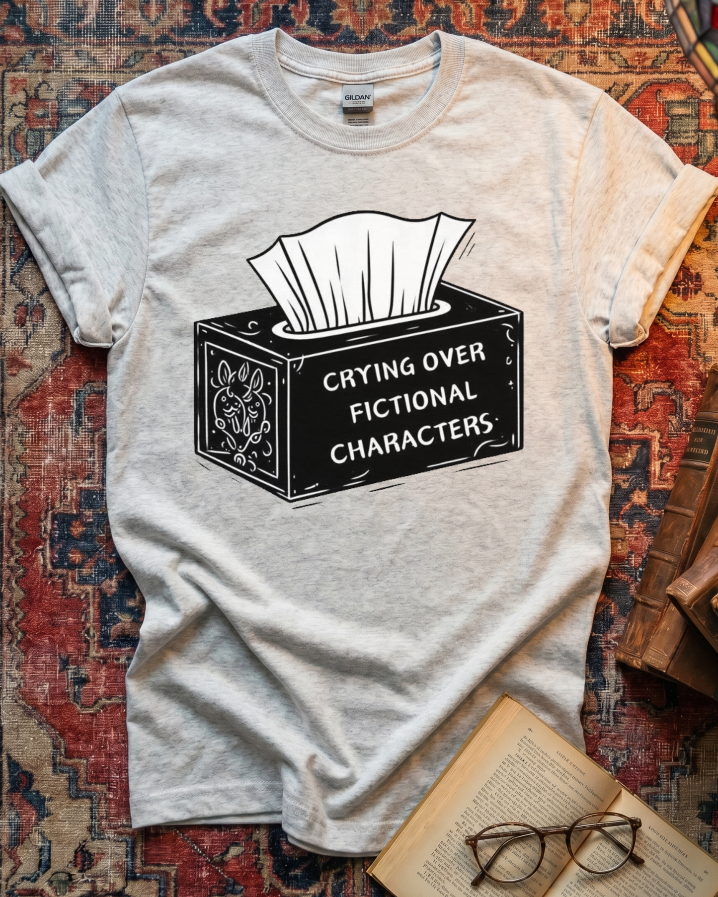 Crying Over Fictional Characters T-shirt