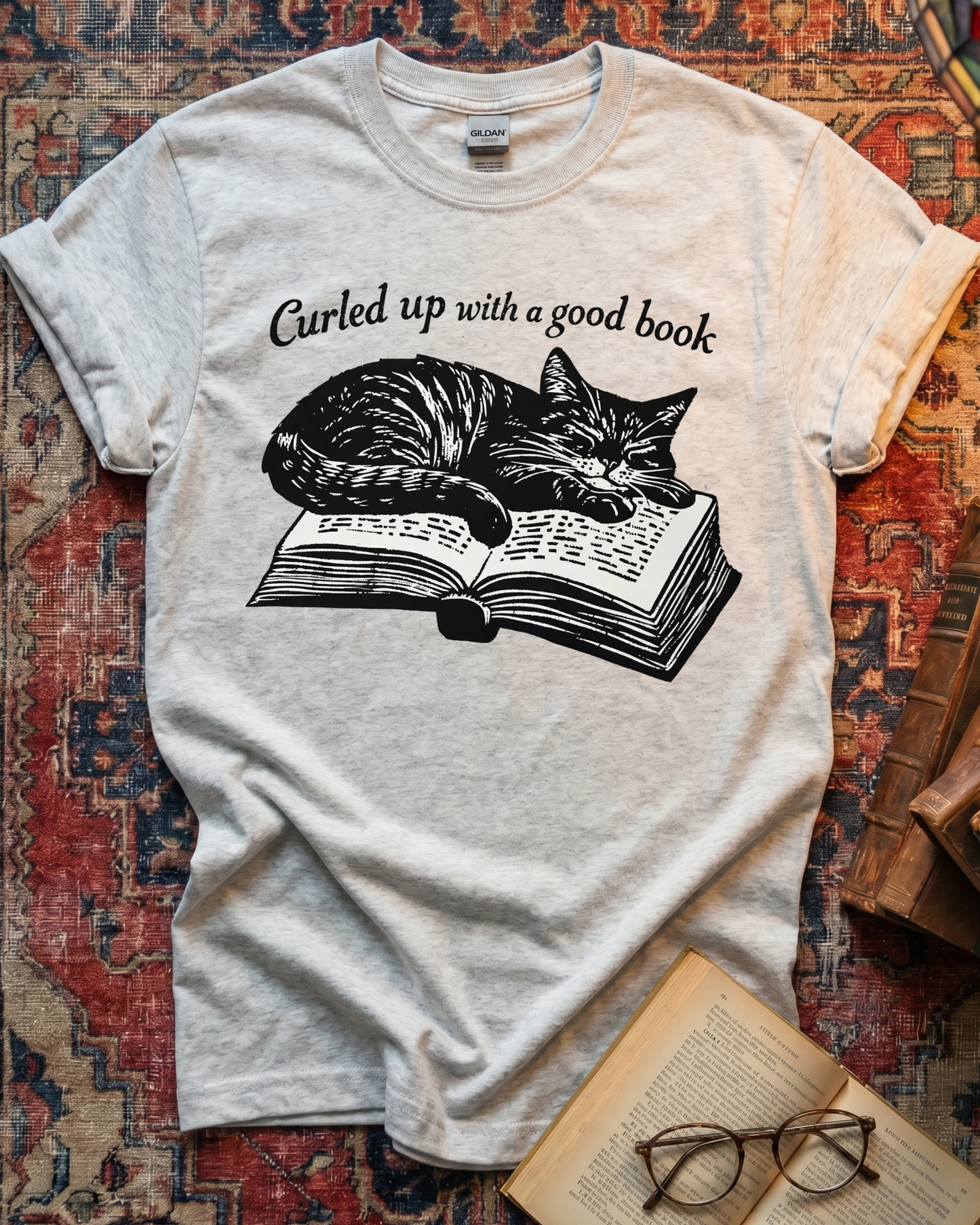 Power Of God And Local Library Cat T-shirt