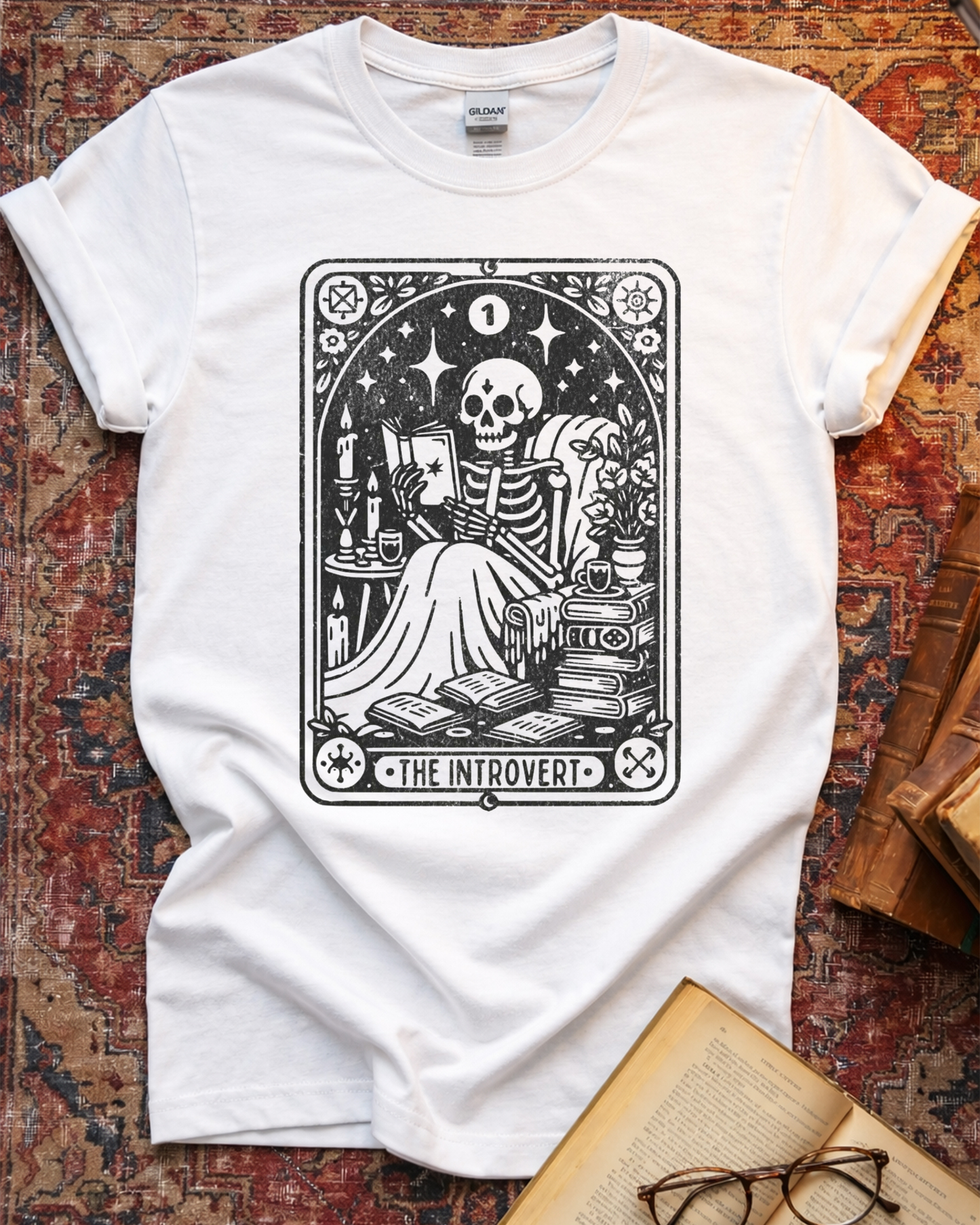 Skeleton Tarot Reader T-shirt