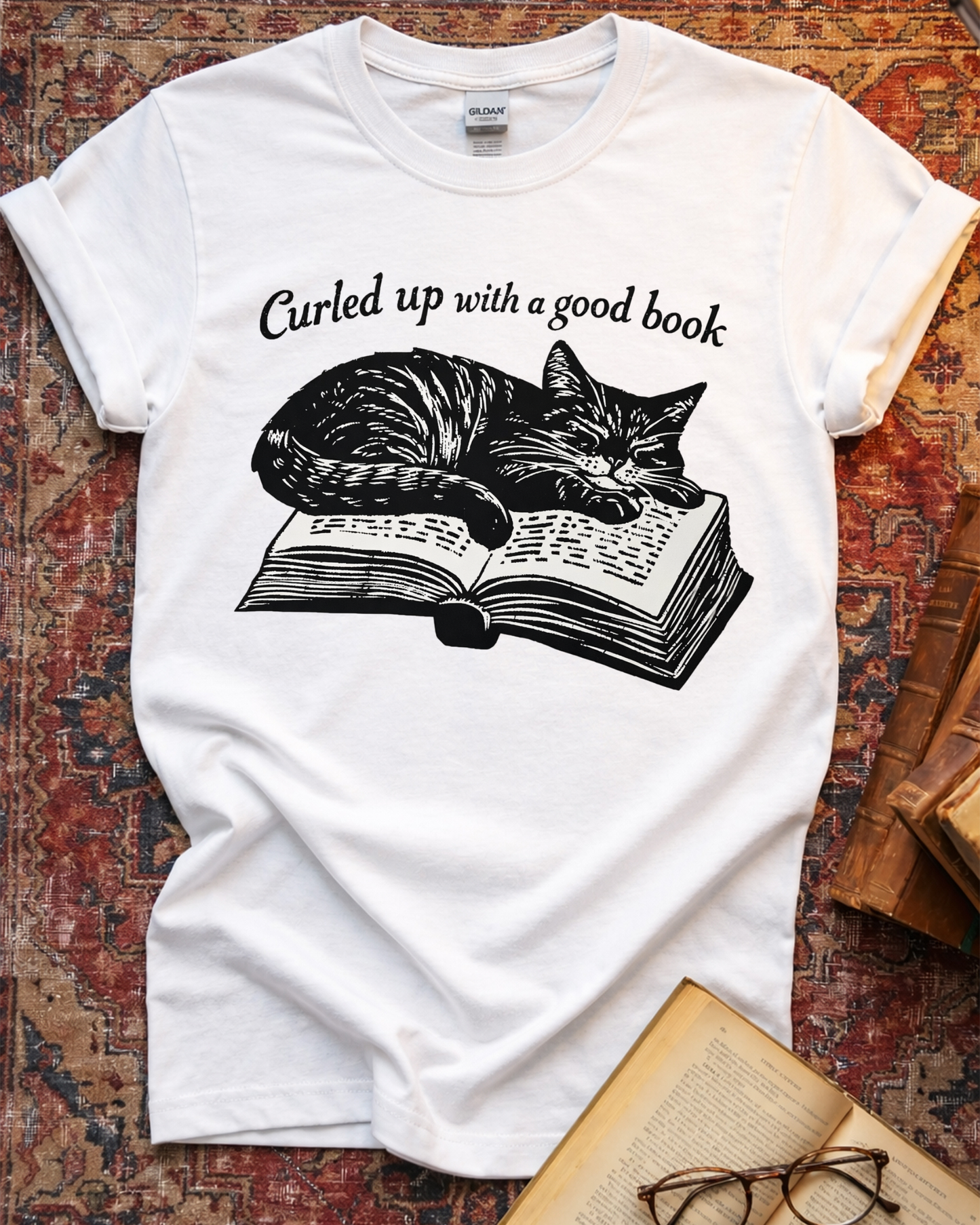 Power Of God And Local Library Cat T-shirt