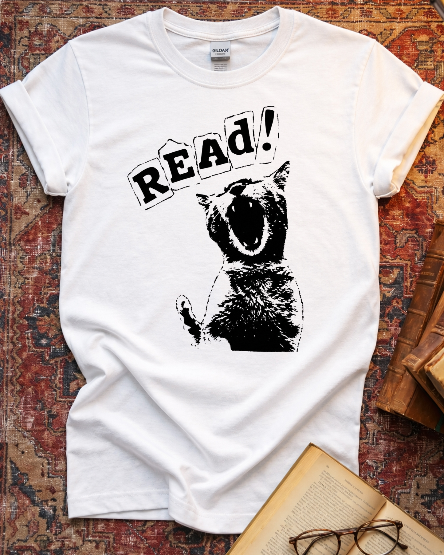 Power Of God And Local Library Cat T-shirt