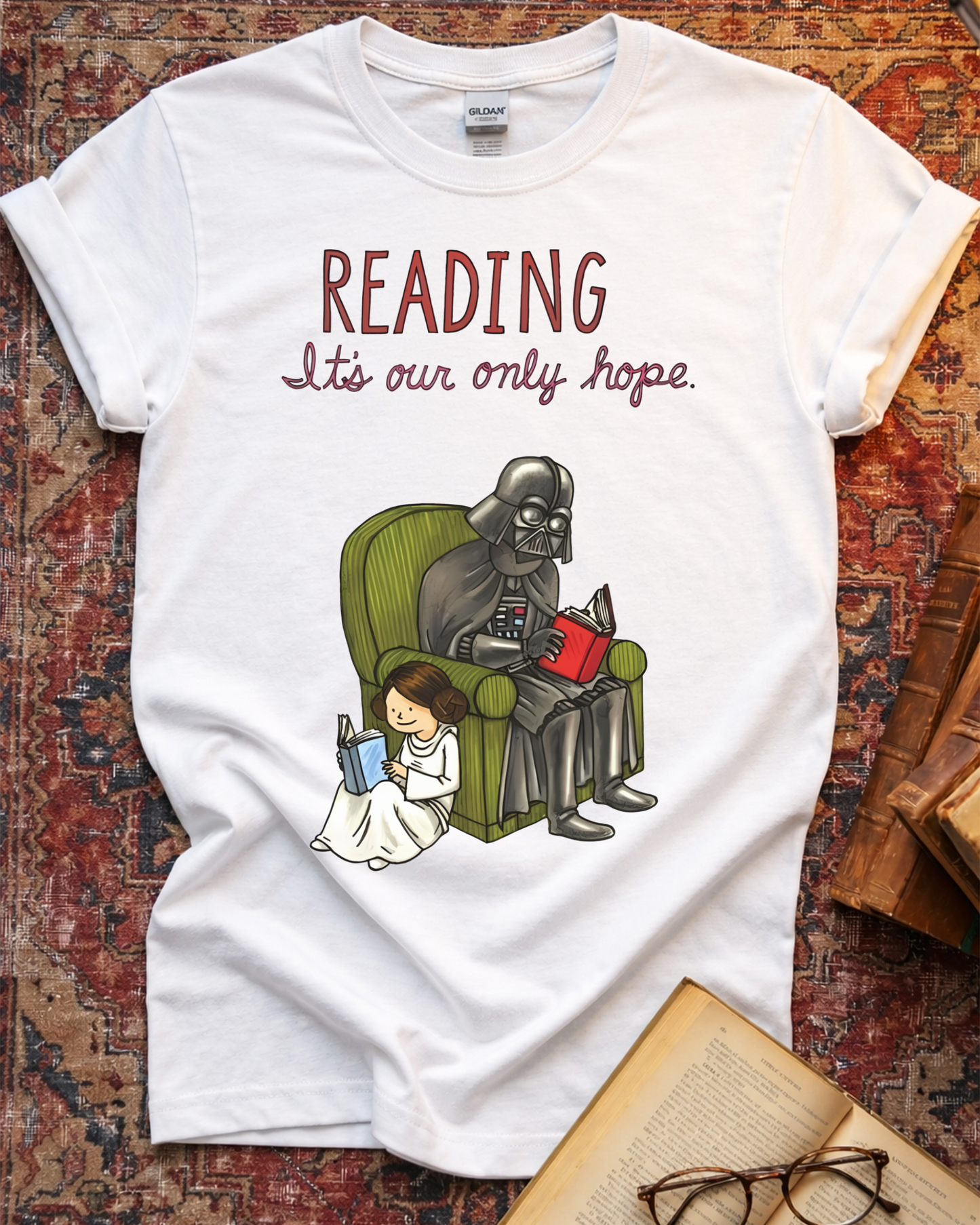 Only Hope Sci-Fi Reading T-shirt