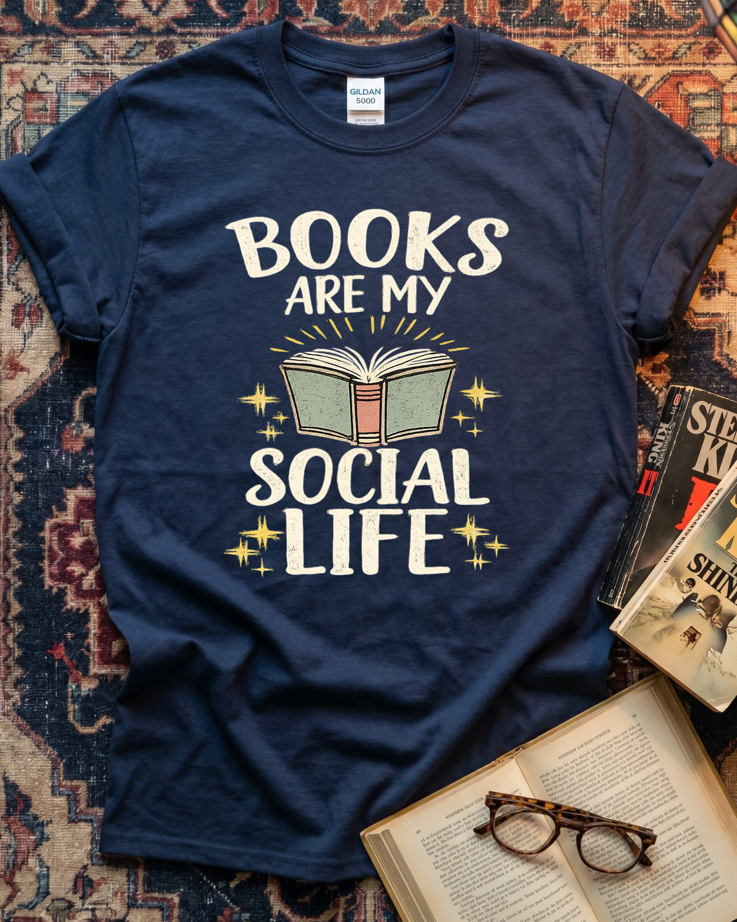Books My Social Life T-shirt
