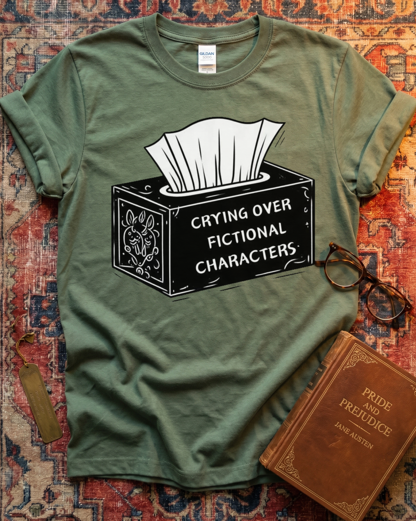Crying Over Fictional Characters T-shirt