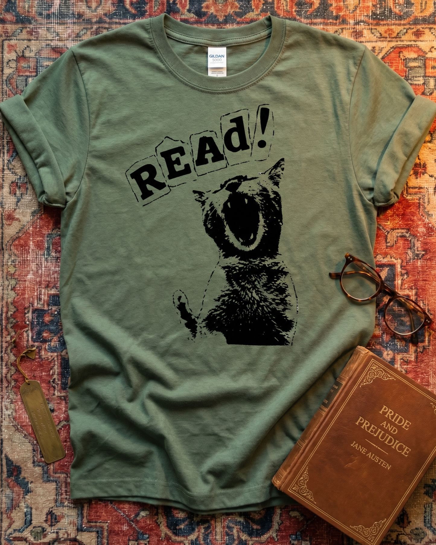 Power Of God And Local Library Cat T-shirt