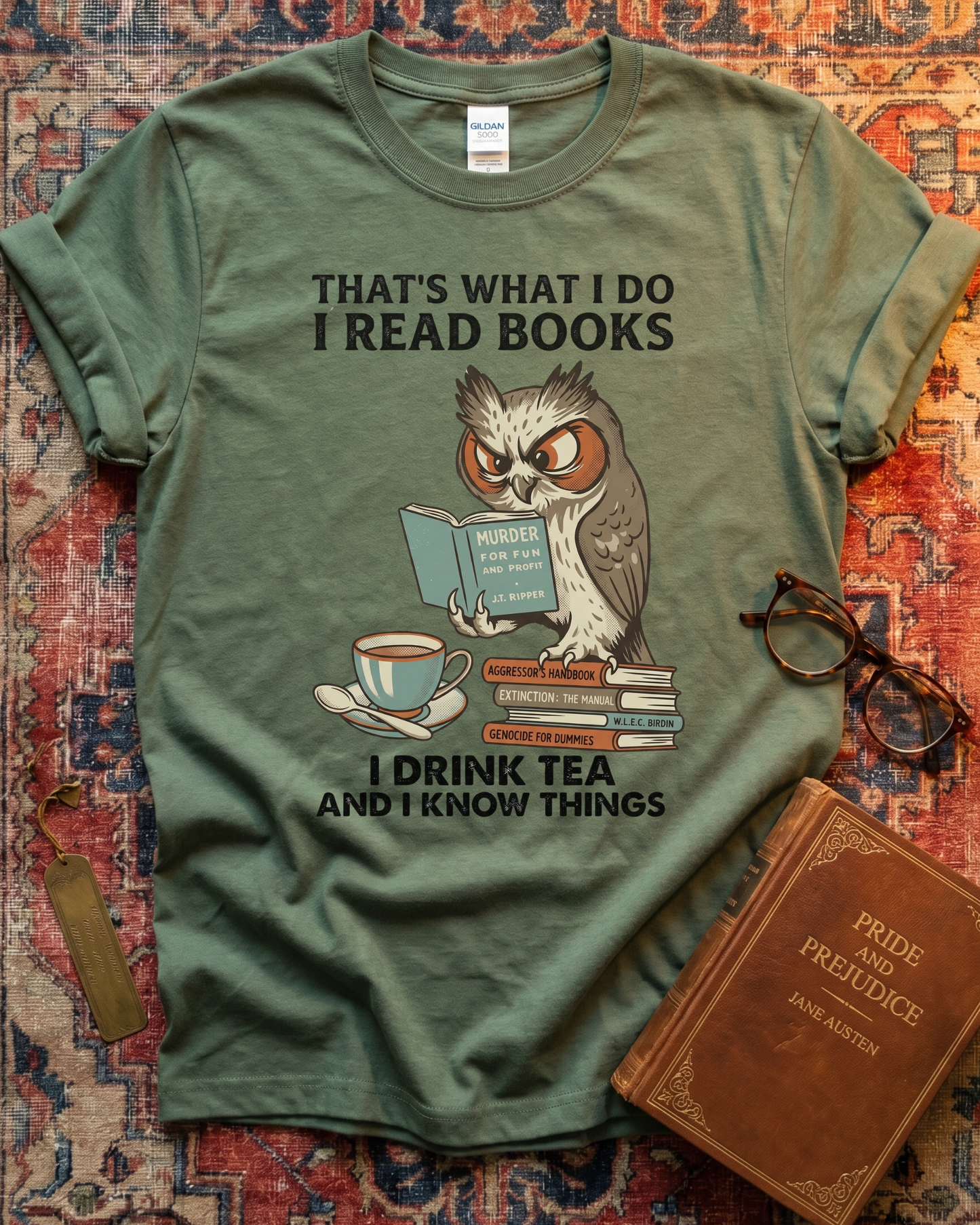 I Read Books Know Things T-shirt