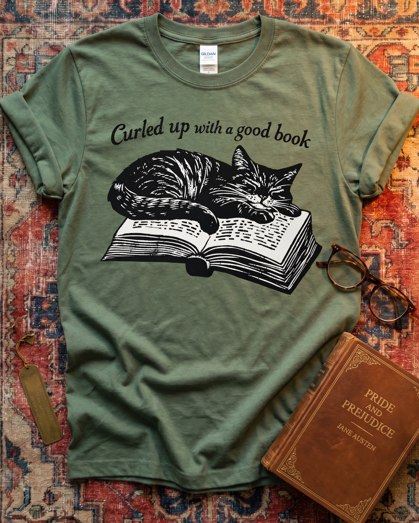 Power Of God And Local Library Cat T-shirt
