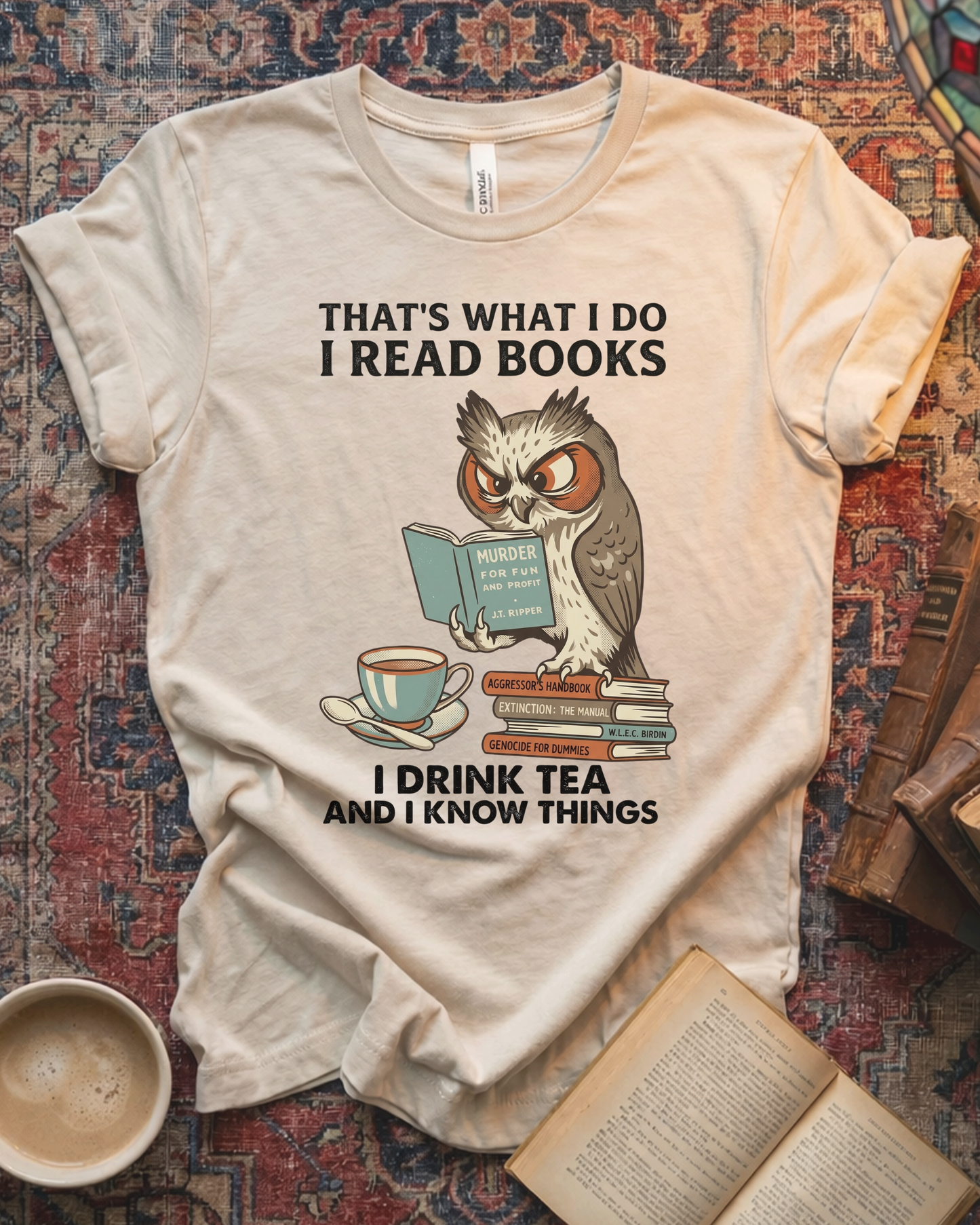 I Read Books Know Things T-shirt