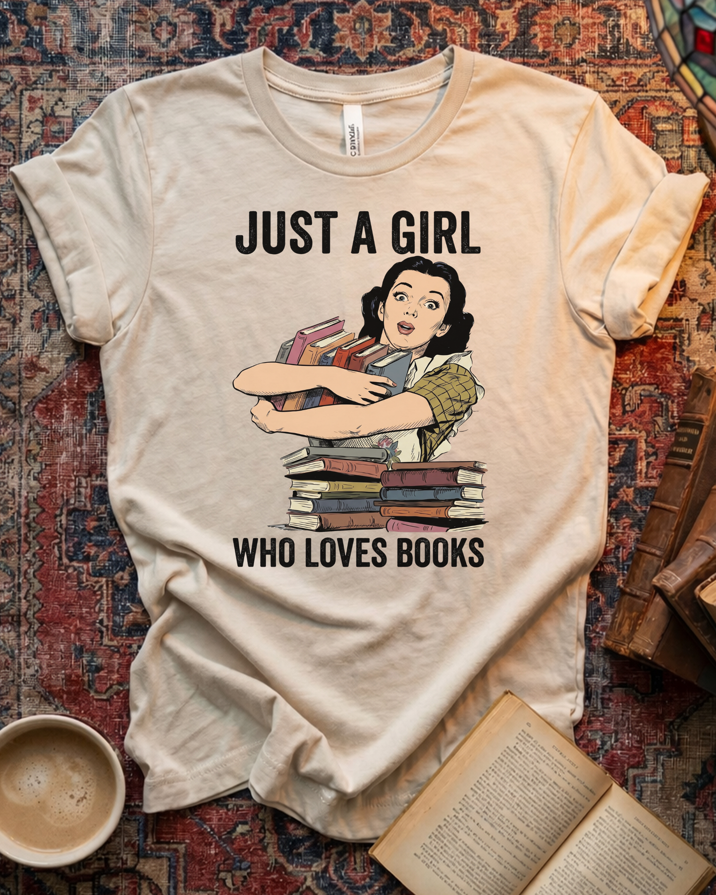 Just A Girl Loves Books T-shirt