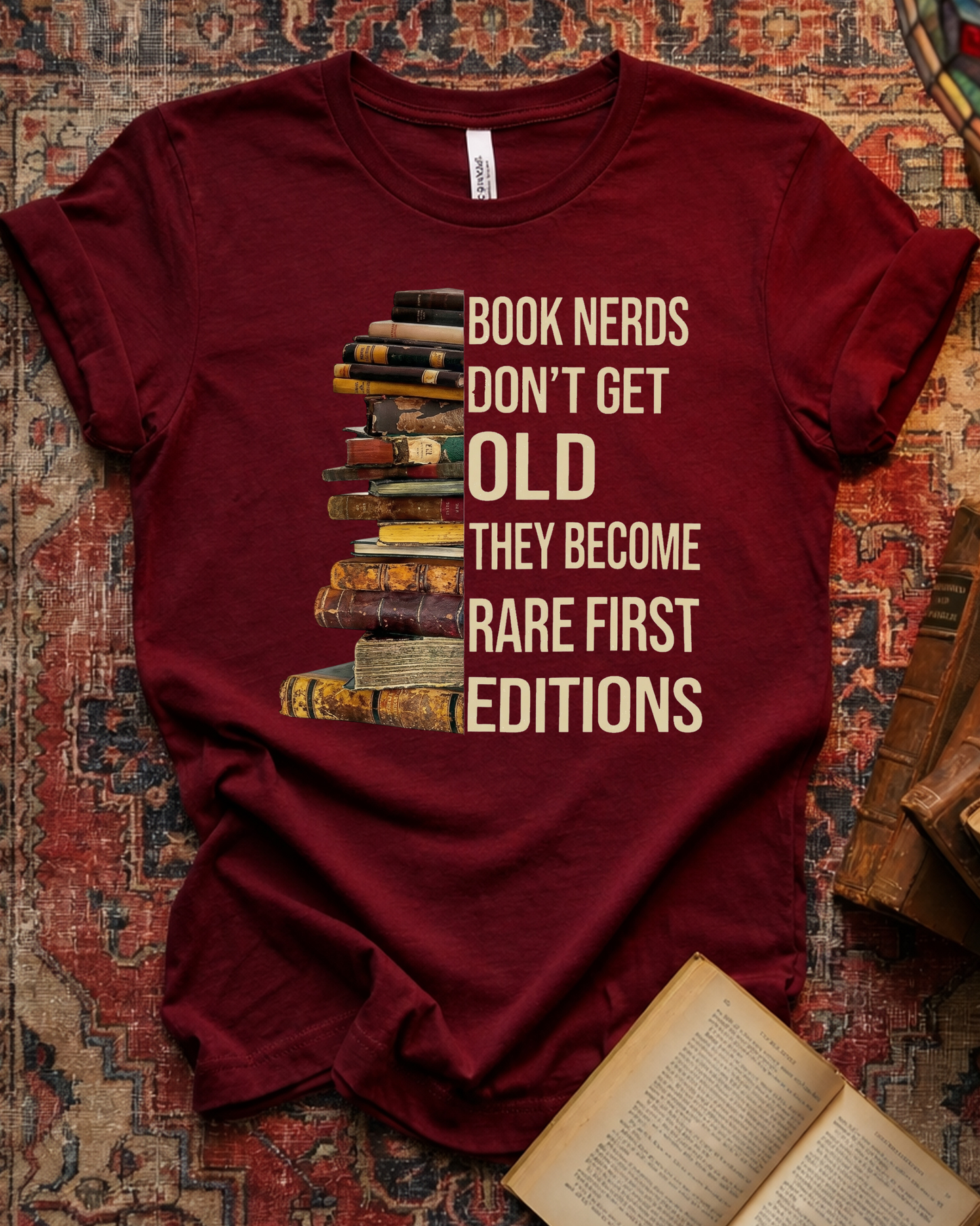 Rare First Editions Book Nerd T-shirt