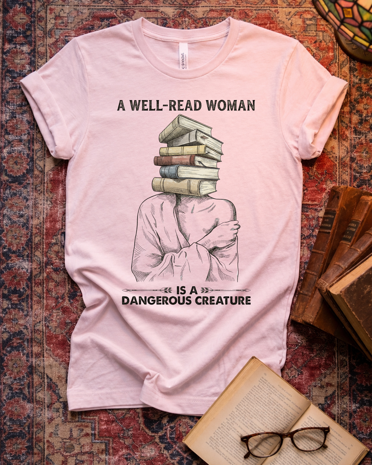 Well-Read Woman Dangerous Creature T-shirt