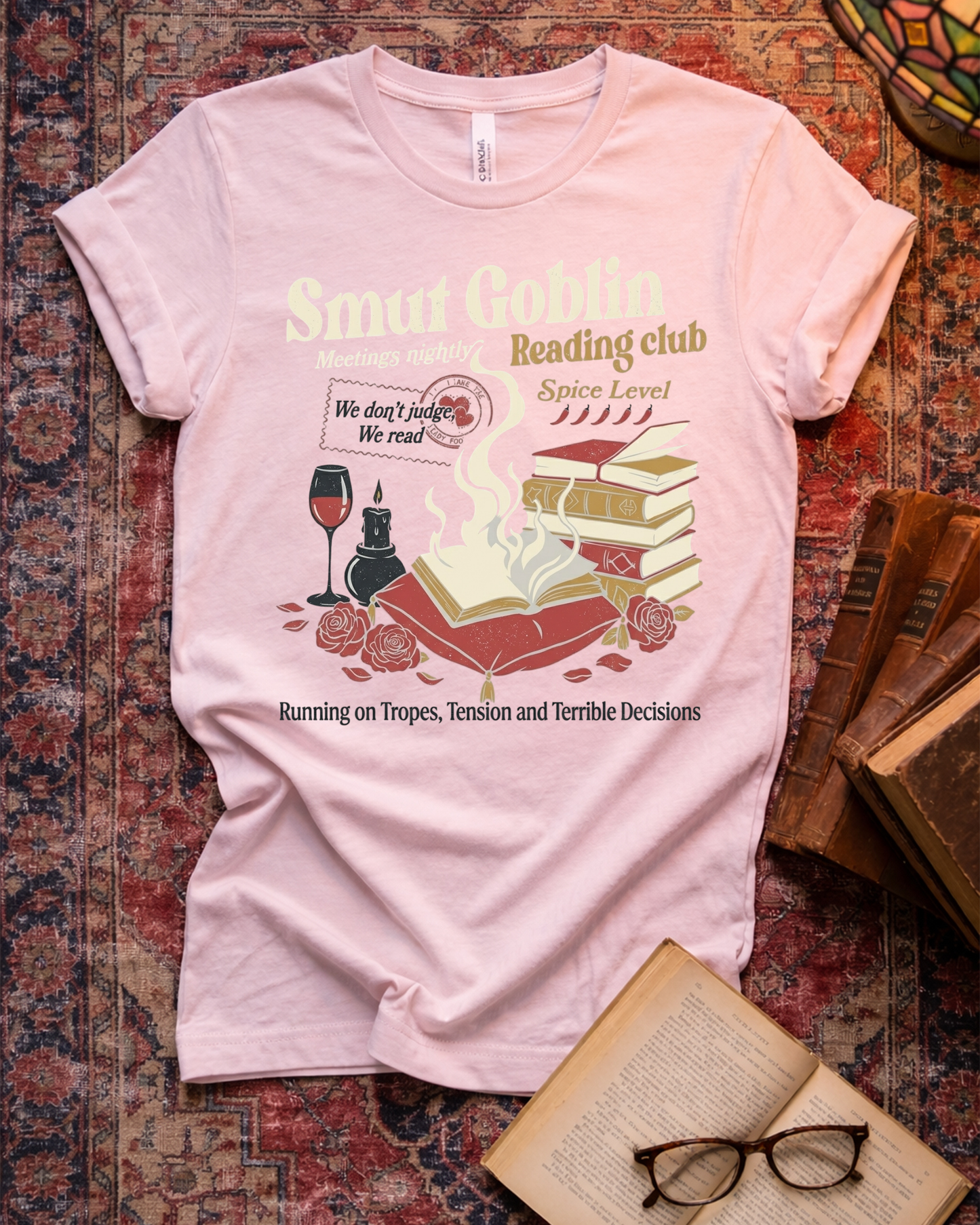 Smut Goblin Reading Club Spicy T-shirt