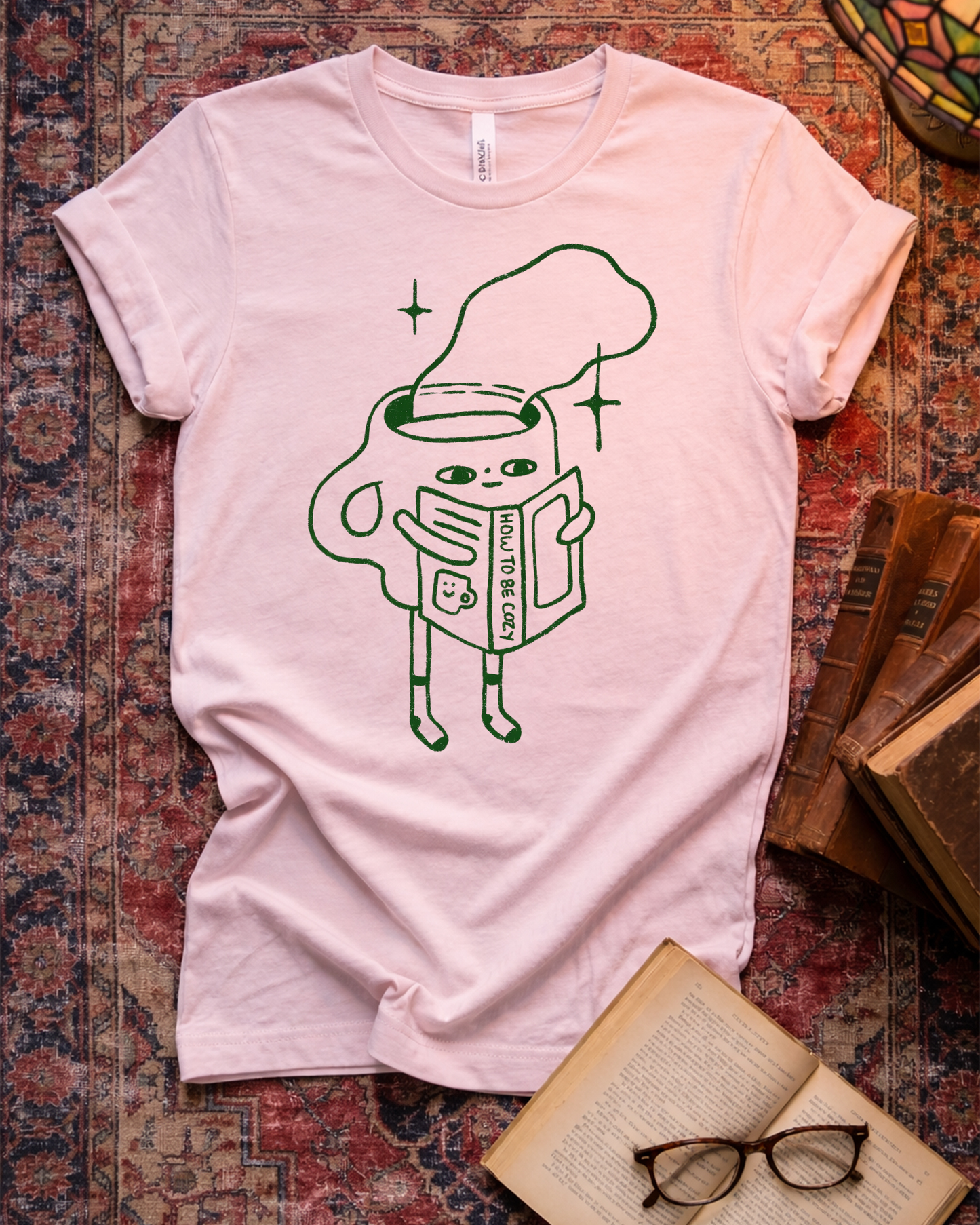 How To Be Cozy Mug Reading T-shirt