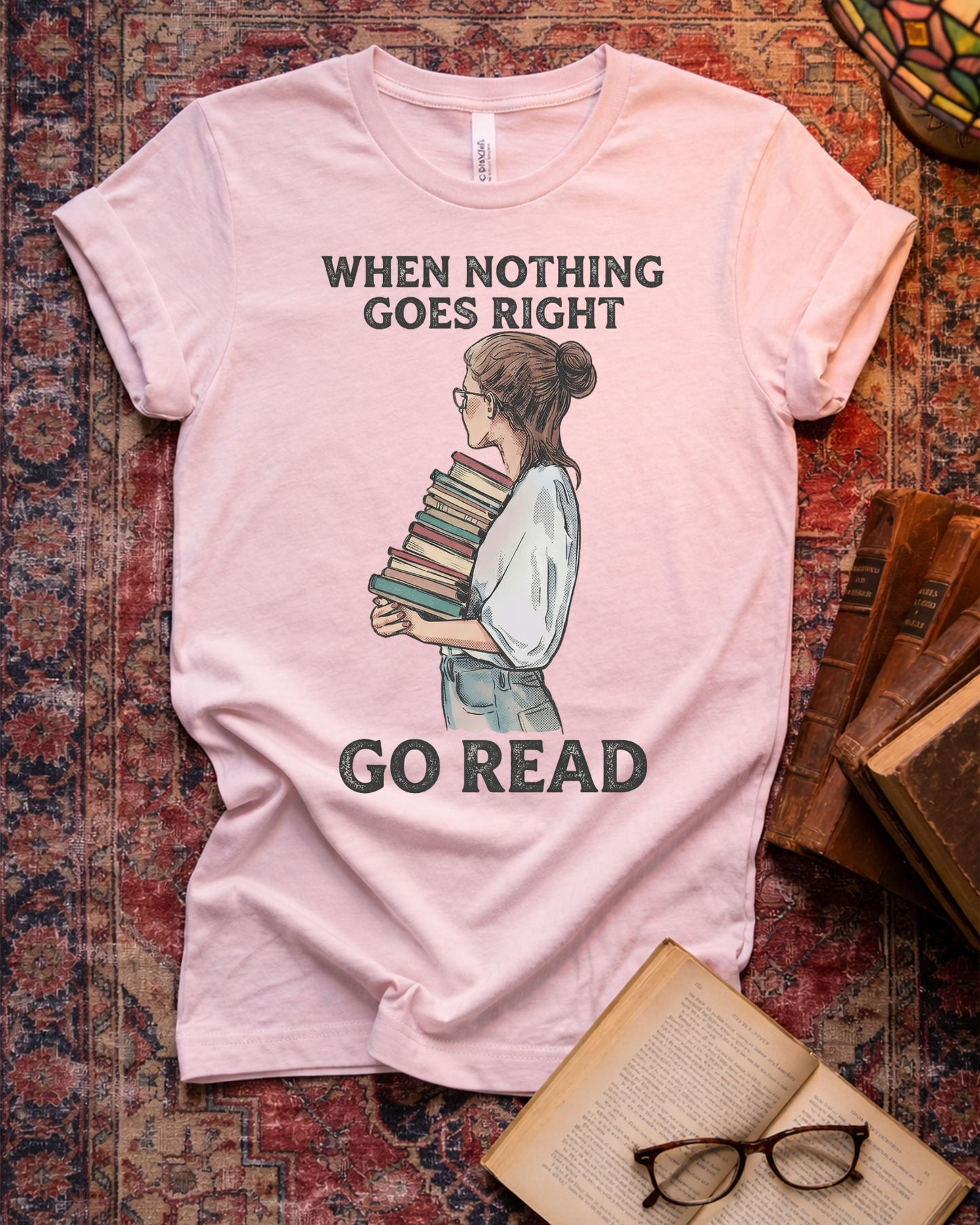 Nothing Goes Right Go Read T-shirt