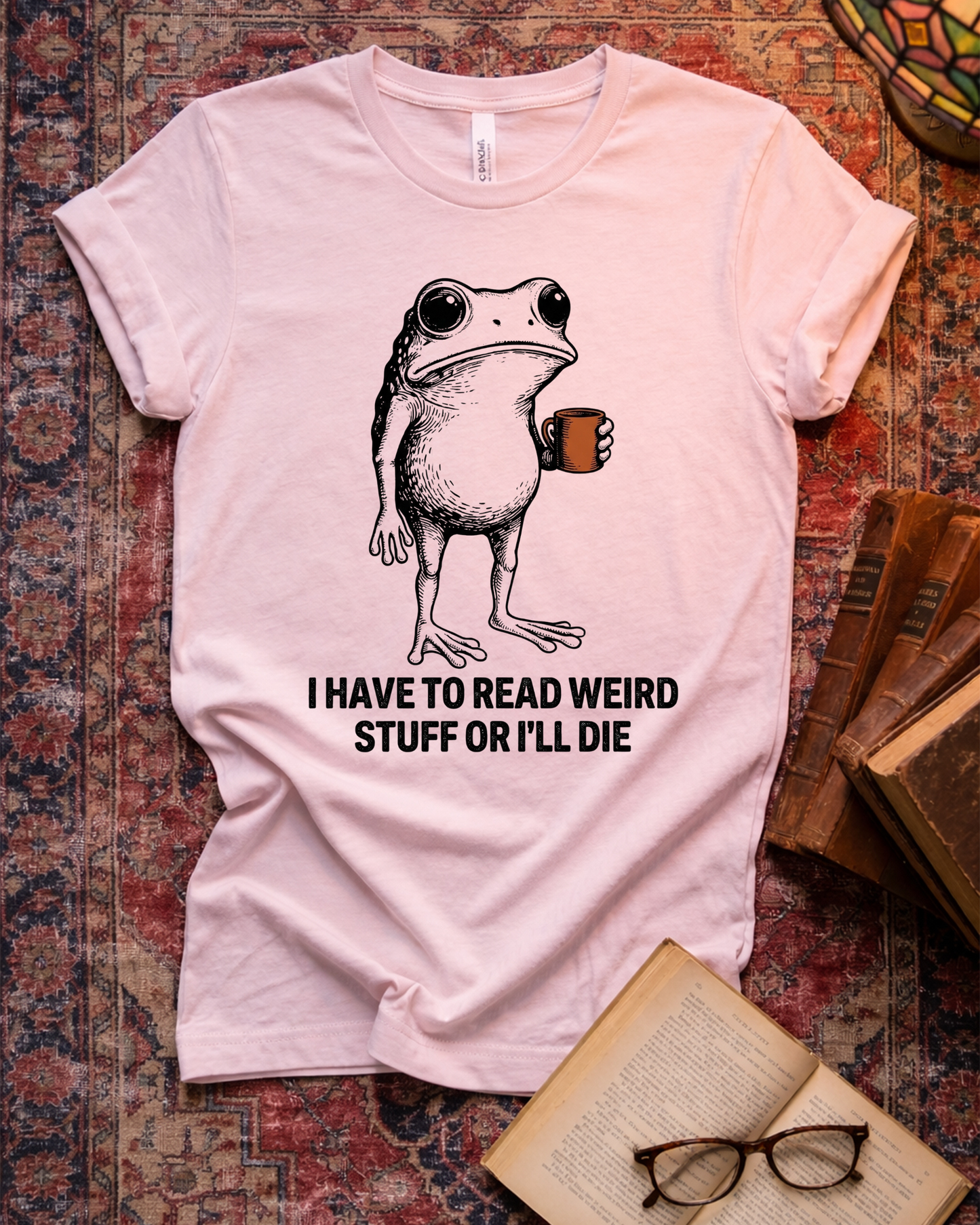 I Have To Read Weird Stuff Frog T-shirt