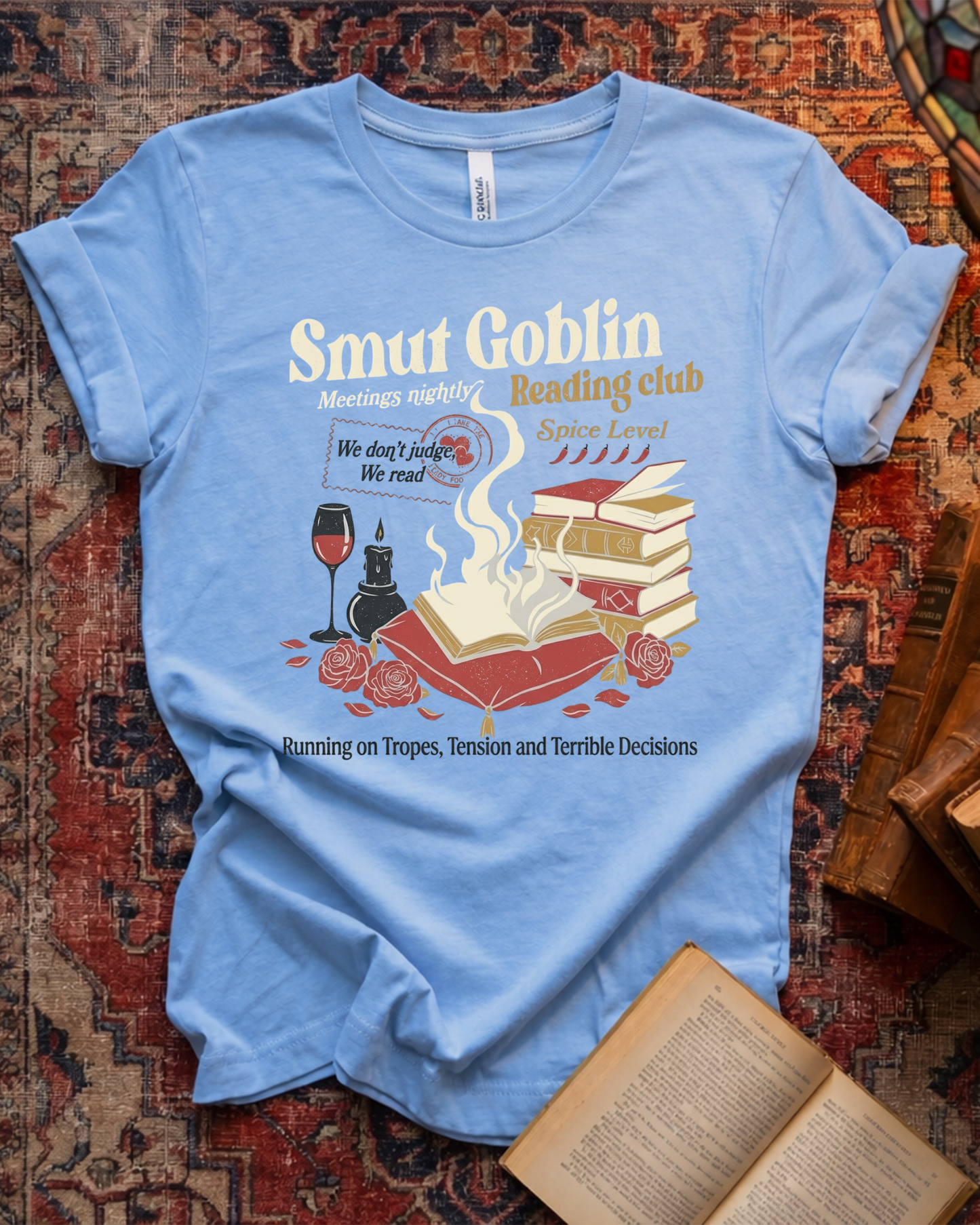 Smut Goblin Reading Club Spicy T-shirt