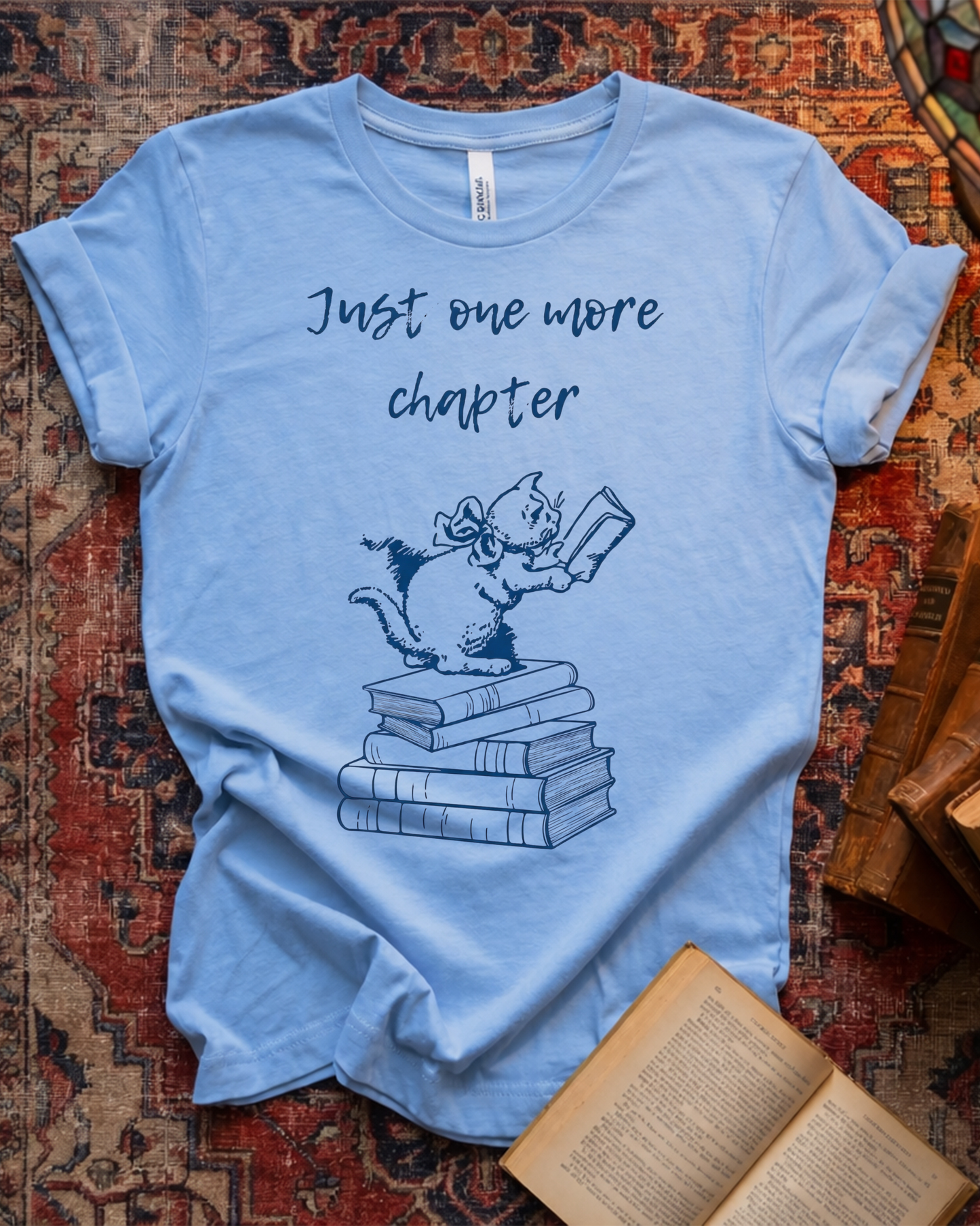 Just One More Chapter Cat T-shirt
