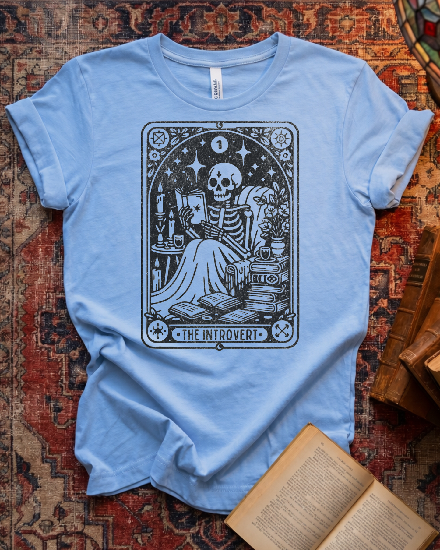 Skeleton Tarot Reader T-shirt