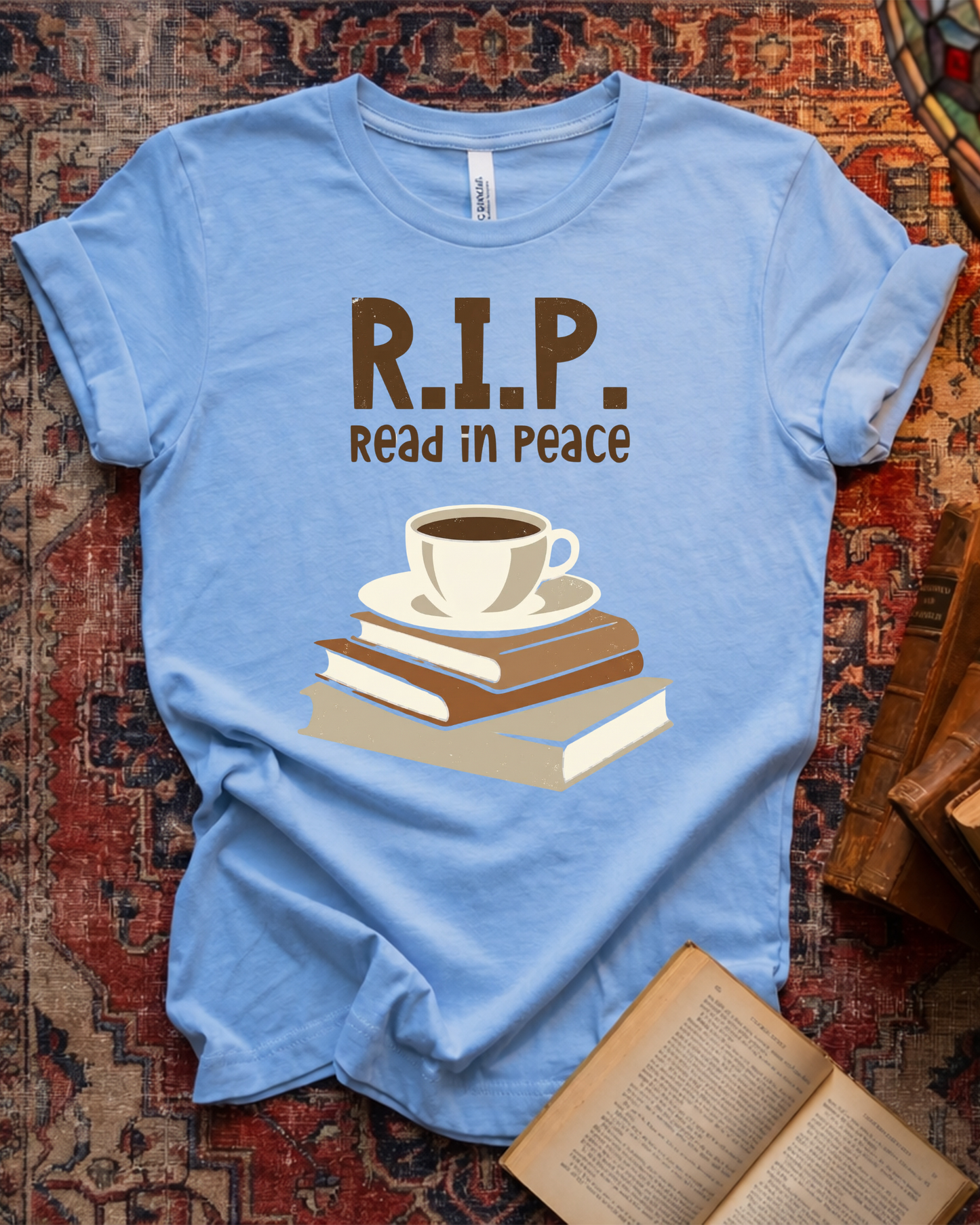 Read In Peace Coffee T-shirt