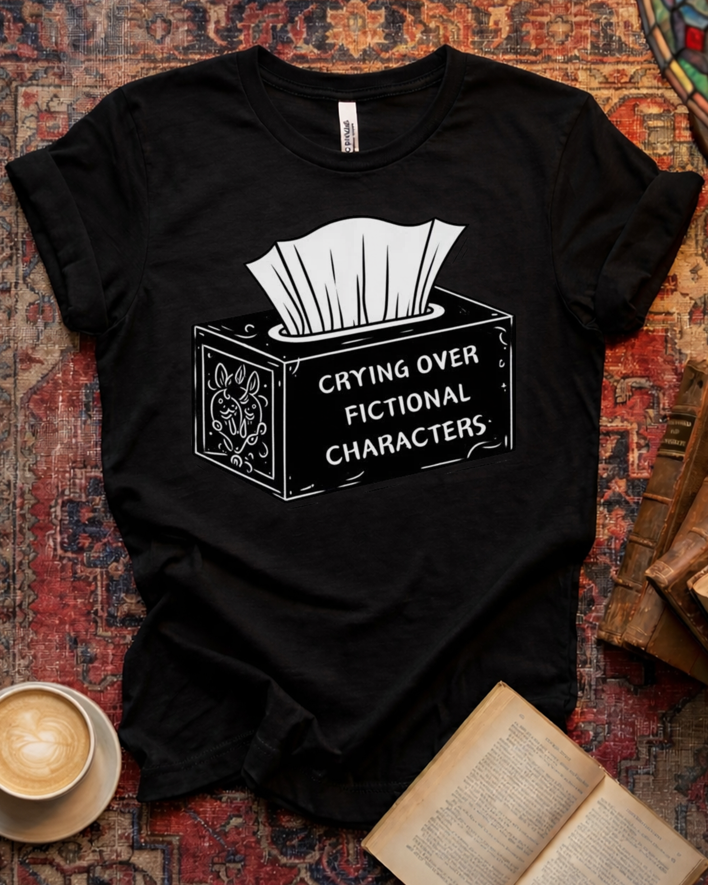 Crying Over Fictional Characters T-shirt