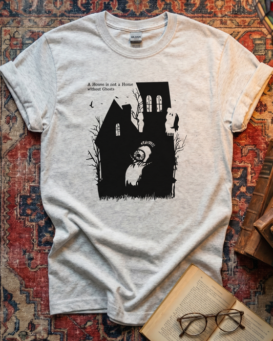 Gothic Ghost House Reading T-shirt