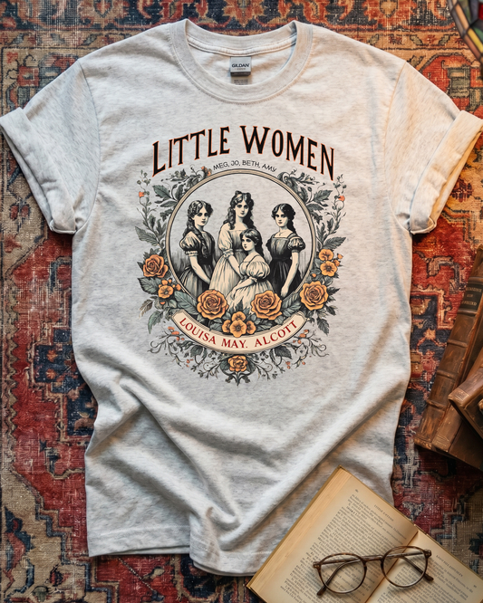 Little Women Floral Aesthetic T-shirt