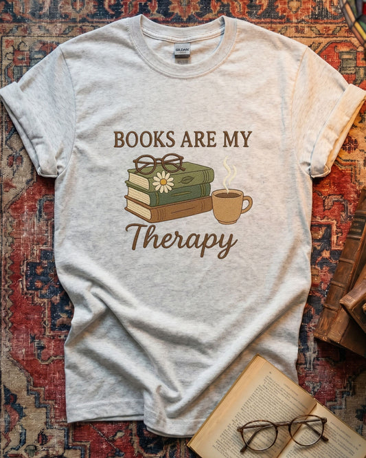 Books Are My Therapy T-shirt