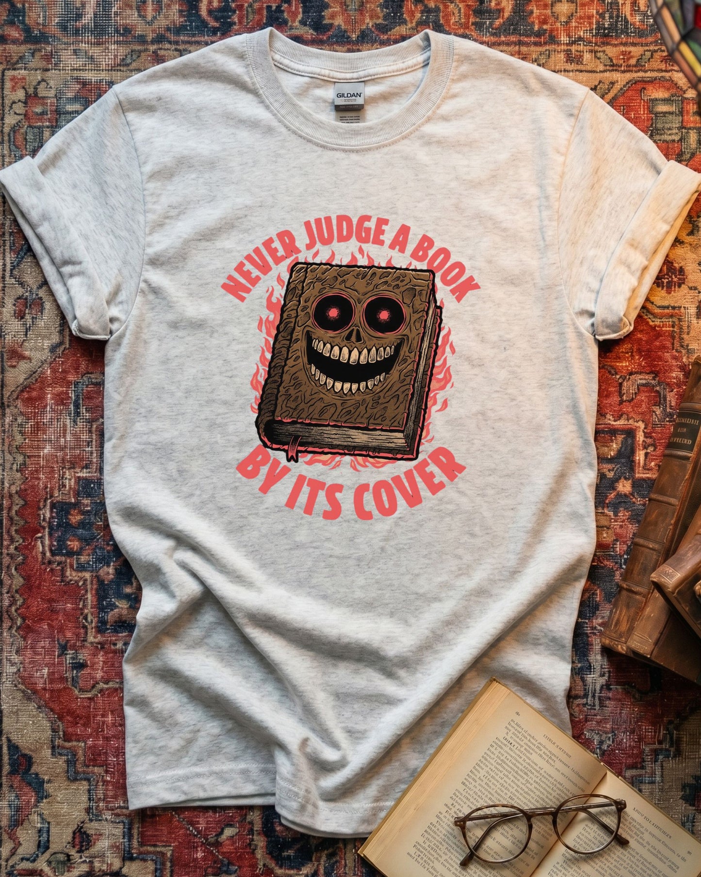 Horror Never Judge Book T-shirt