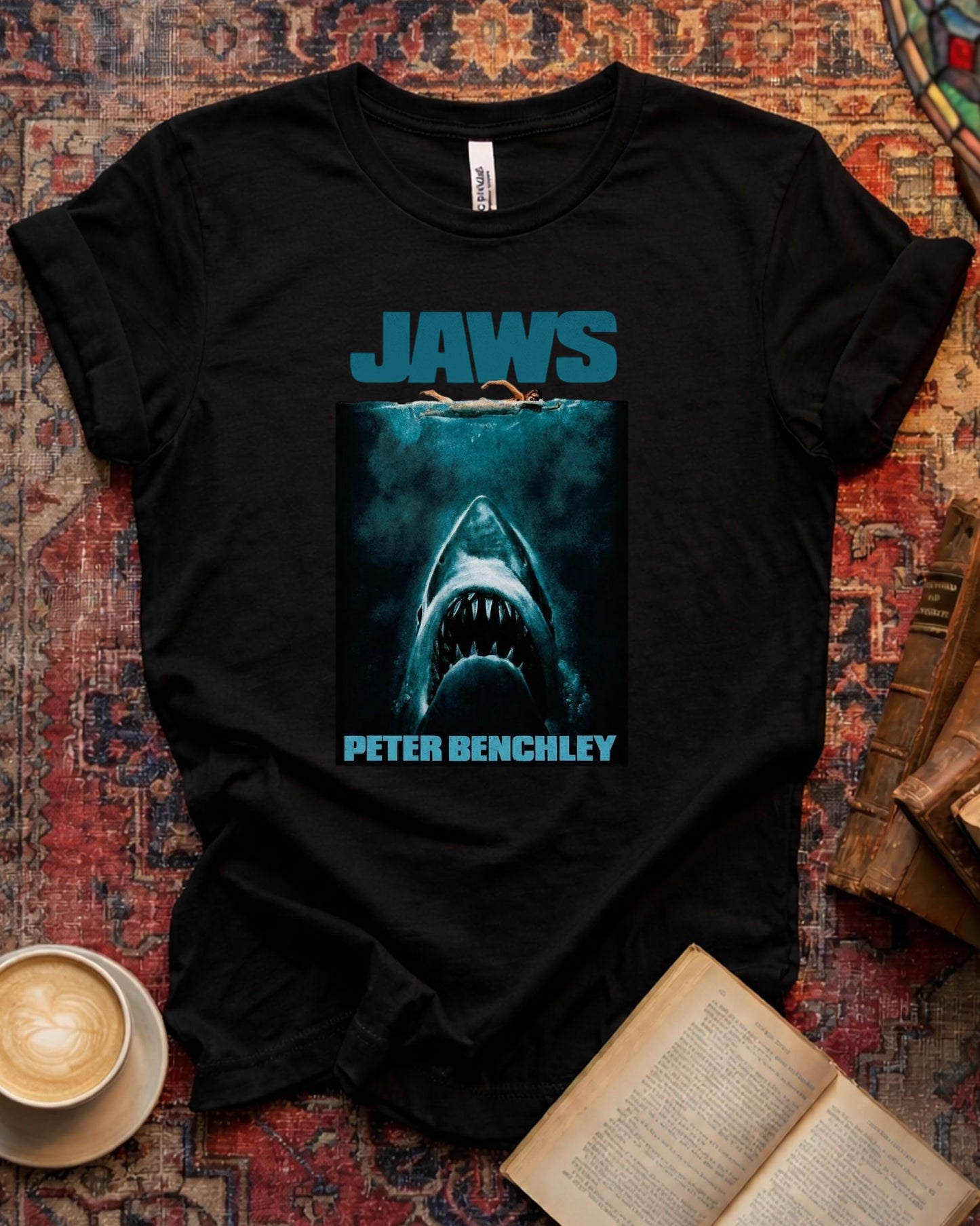 Peter Benchley Jaws Book T-shirt