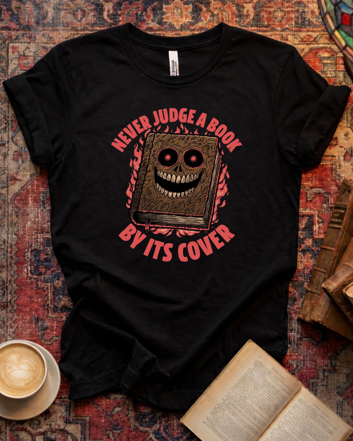 Horror Never Judge Book T-shirt