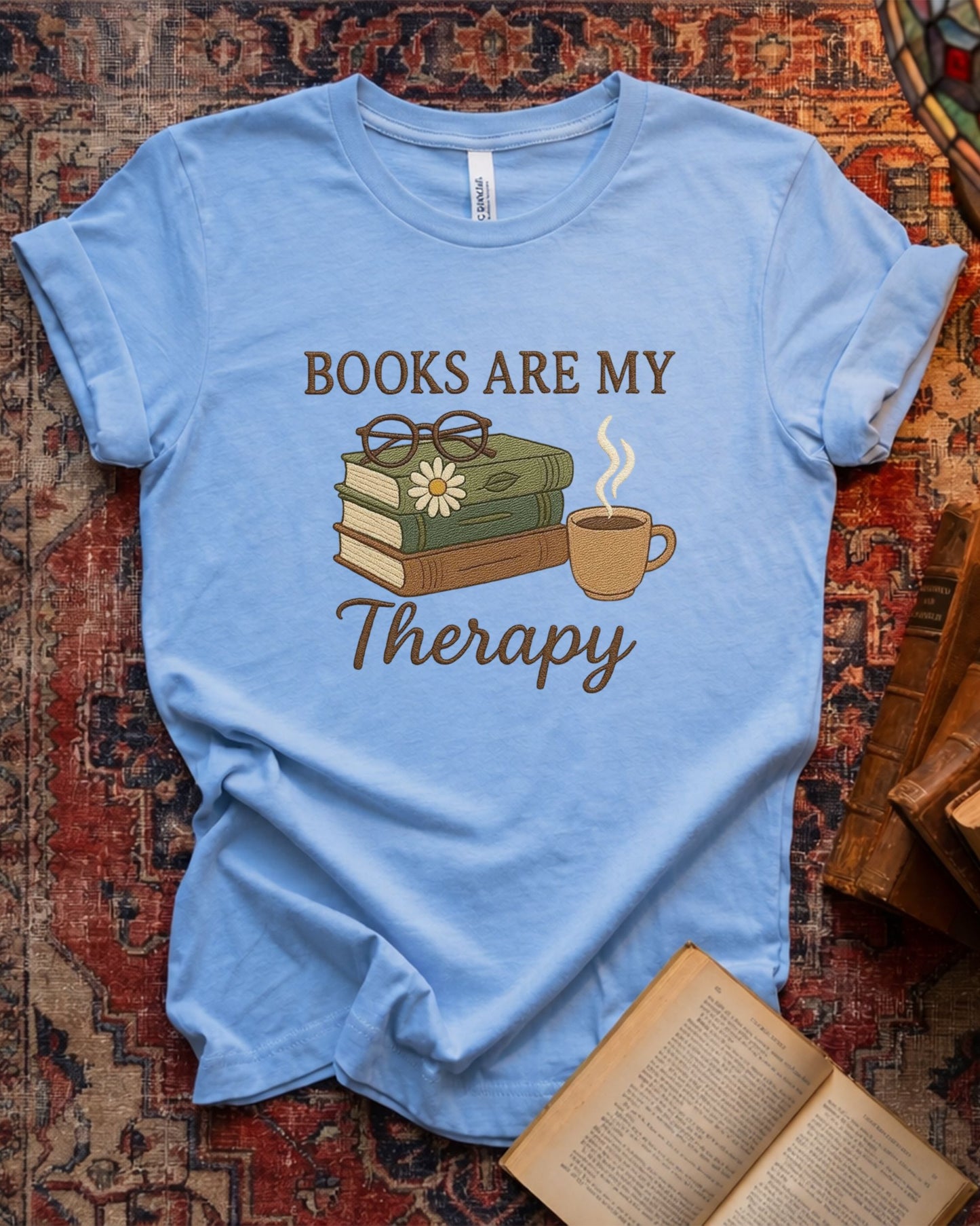 Books Are My Therapy T-shirt