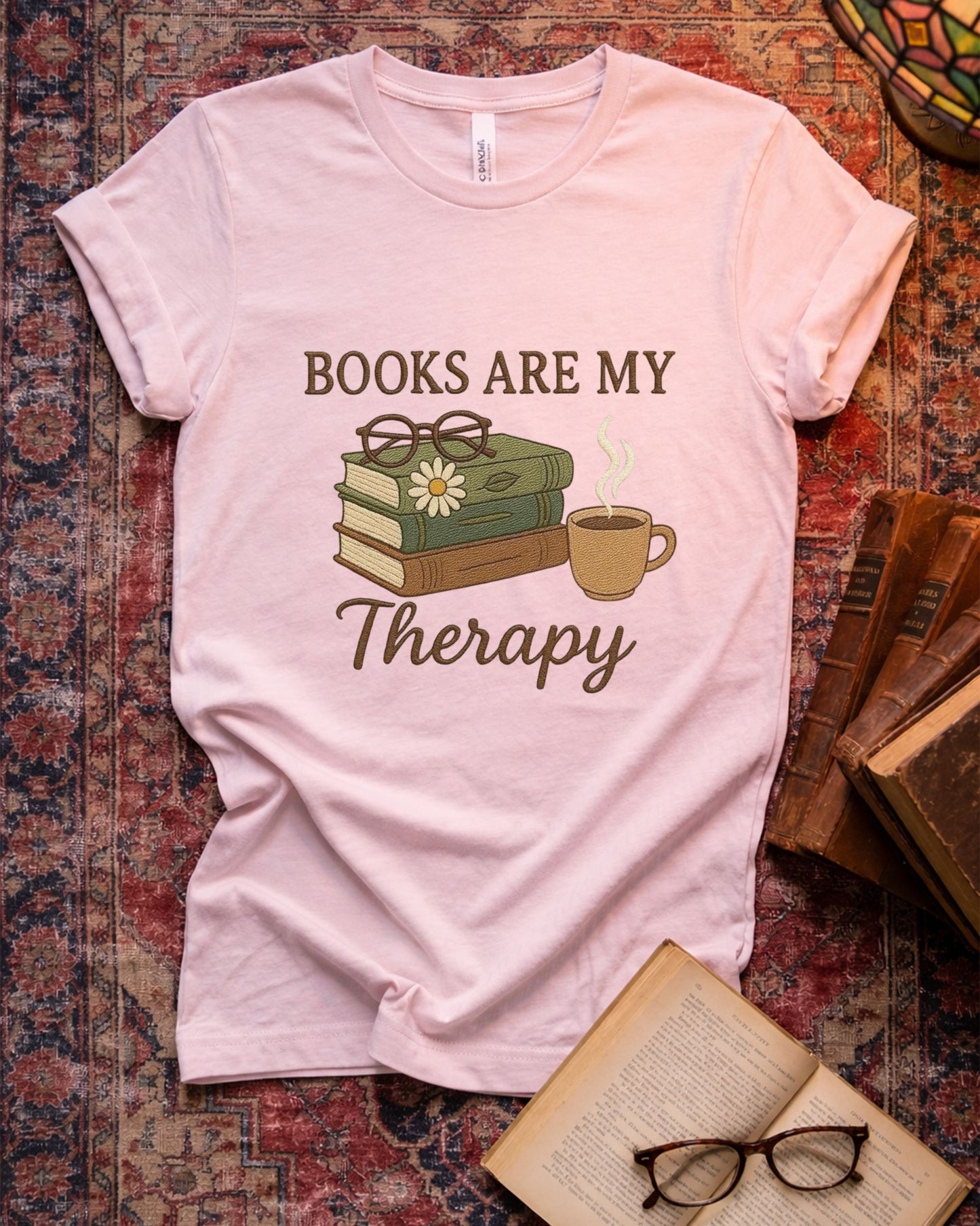 Books Are My Therapy T-shirt