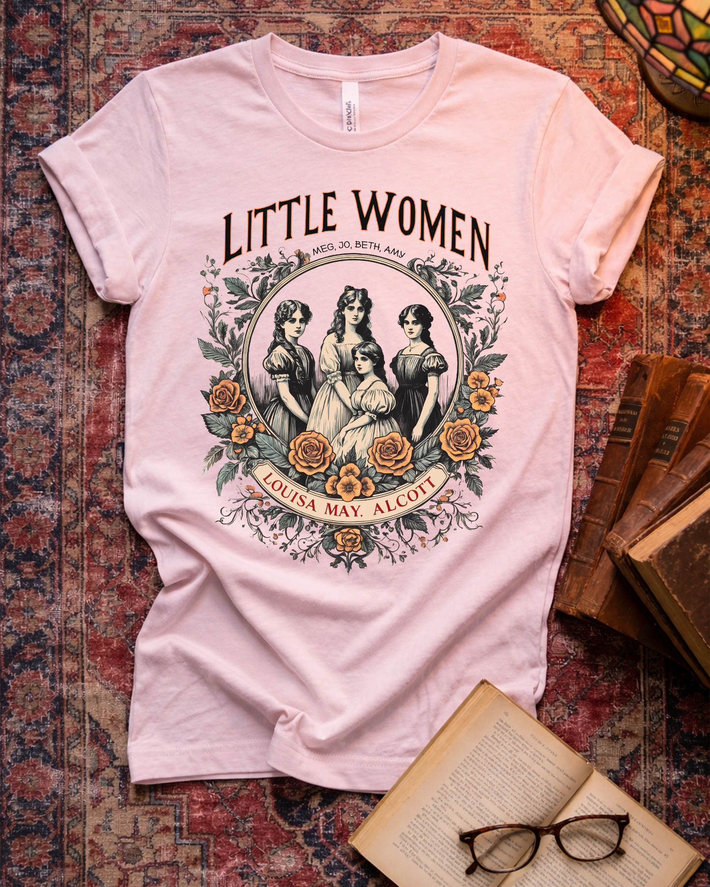 Little Women Floral Aesthetic T-shirt