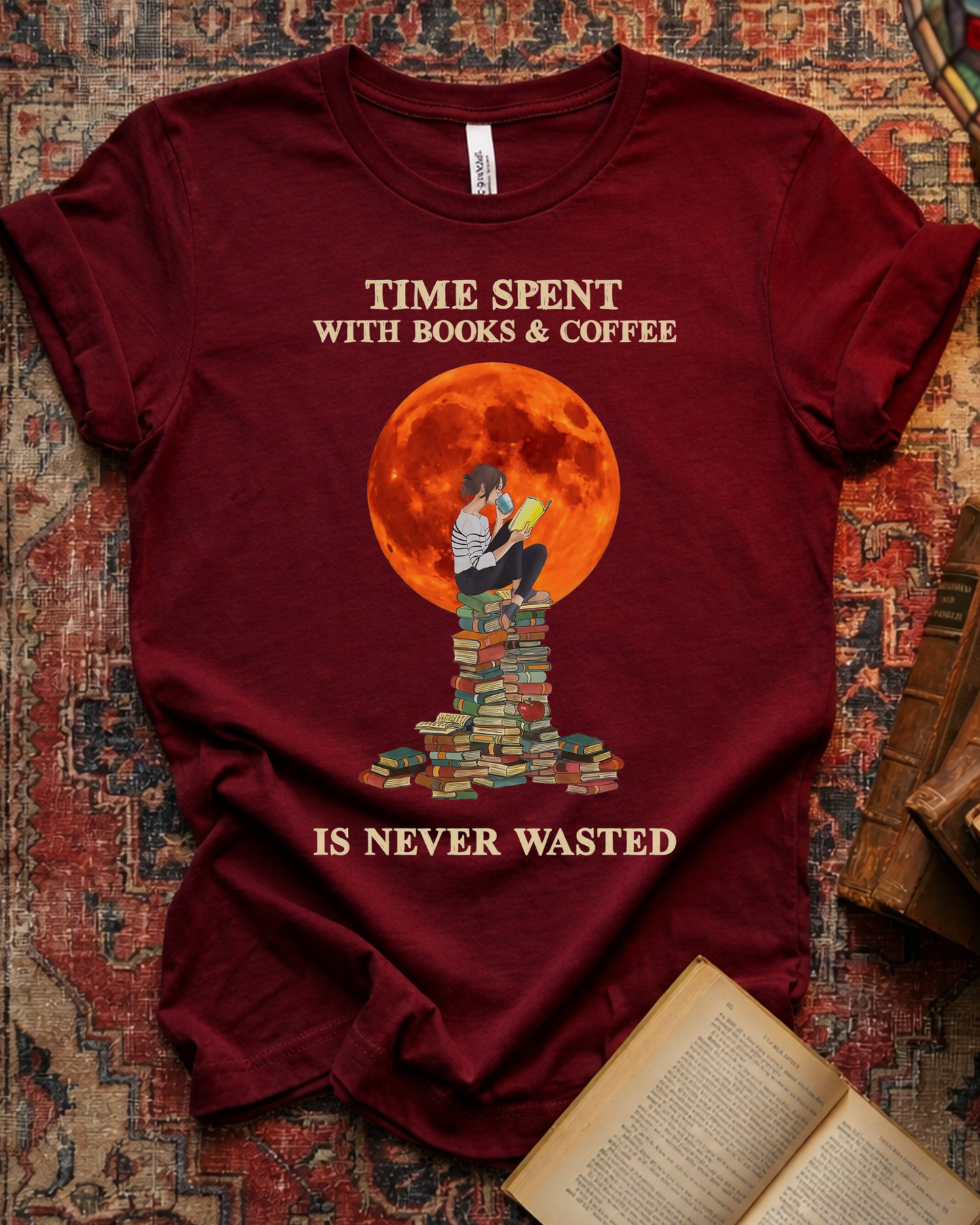Books Coffee Time Reading T-shirt