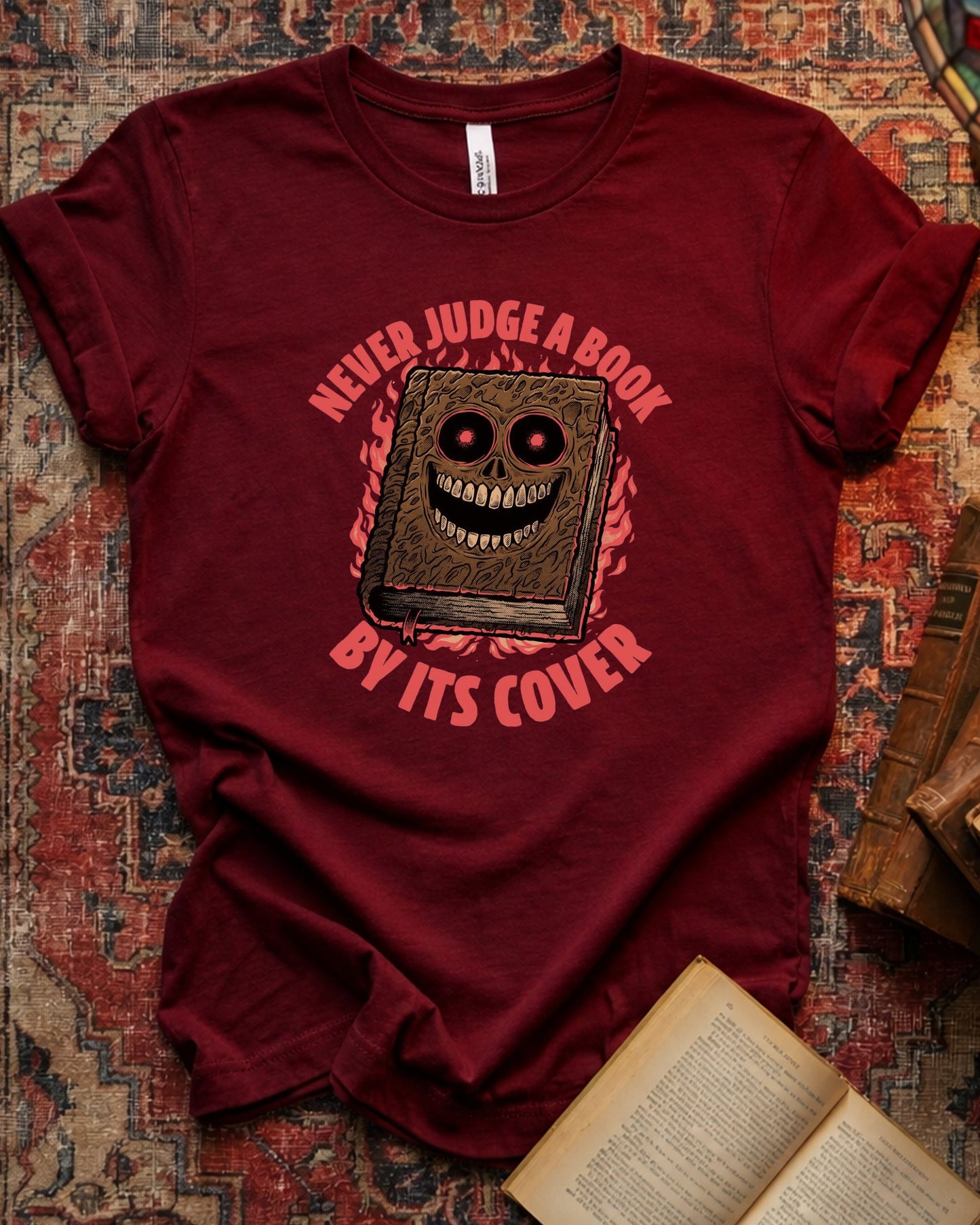 Horror Never Judge Book T-shirt