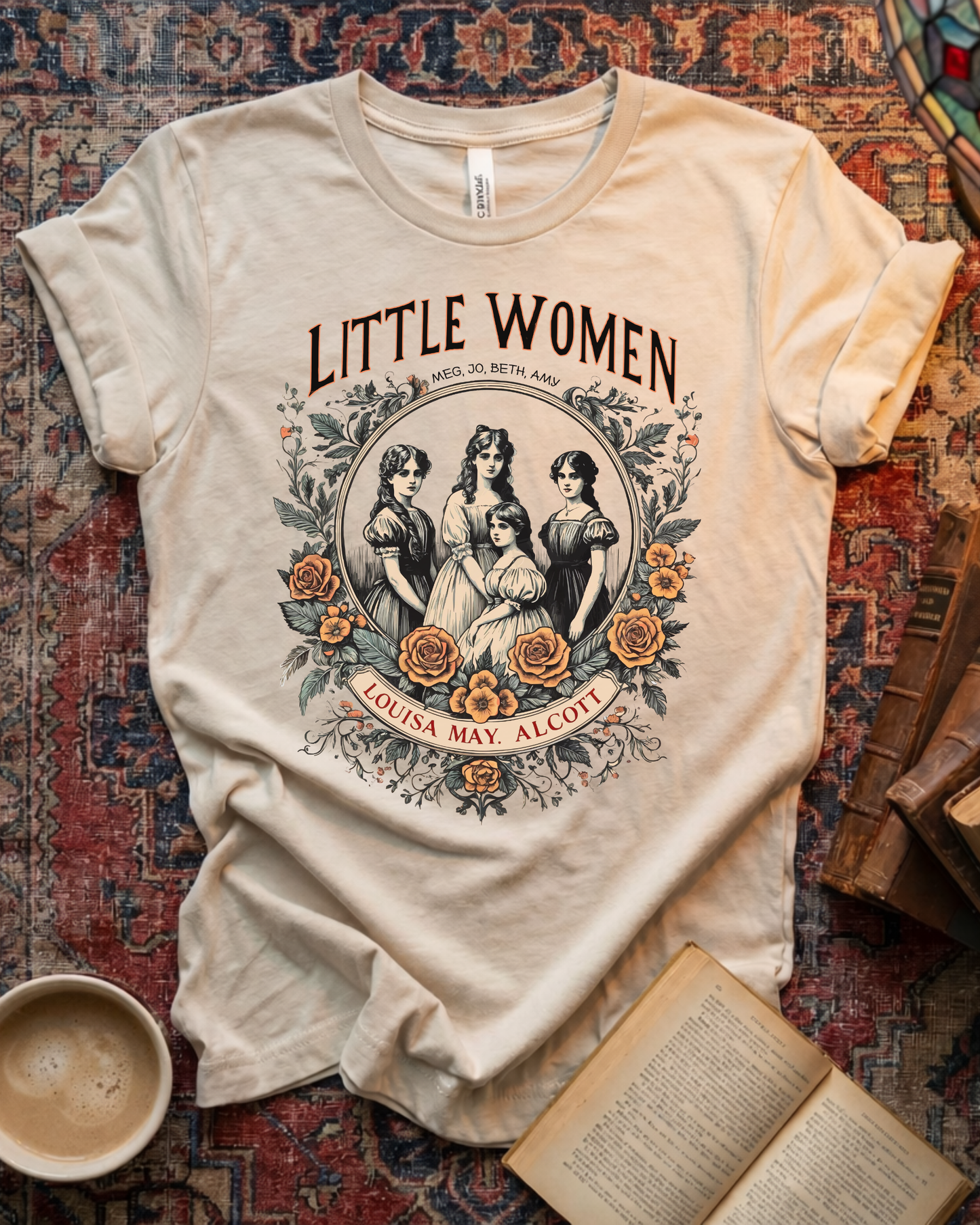 Little Women Floral Aesthetic T-shirt
