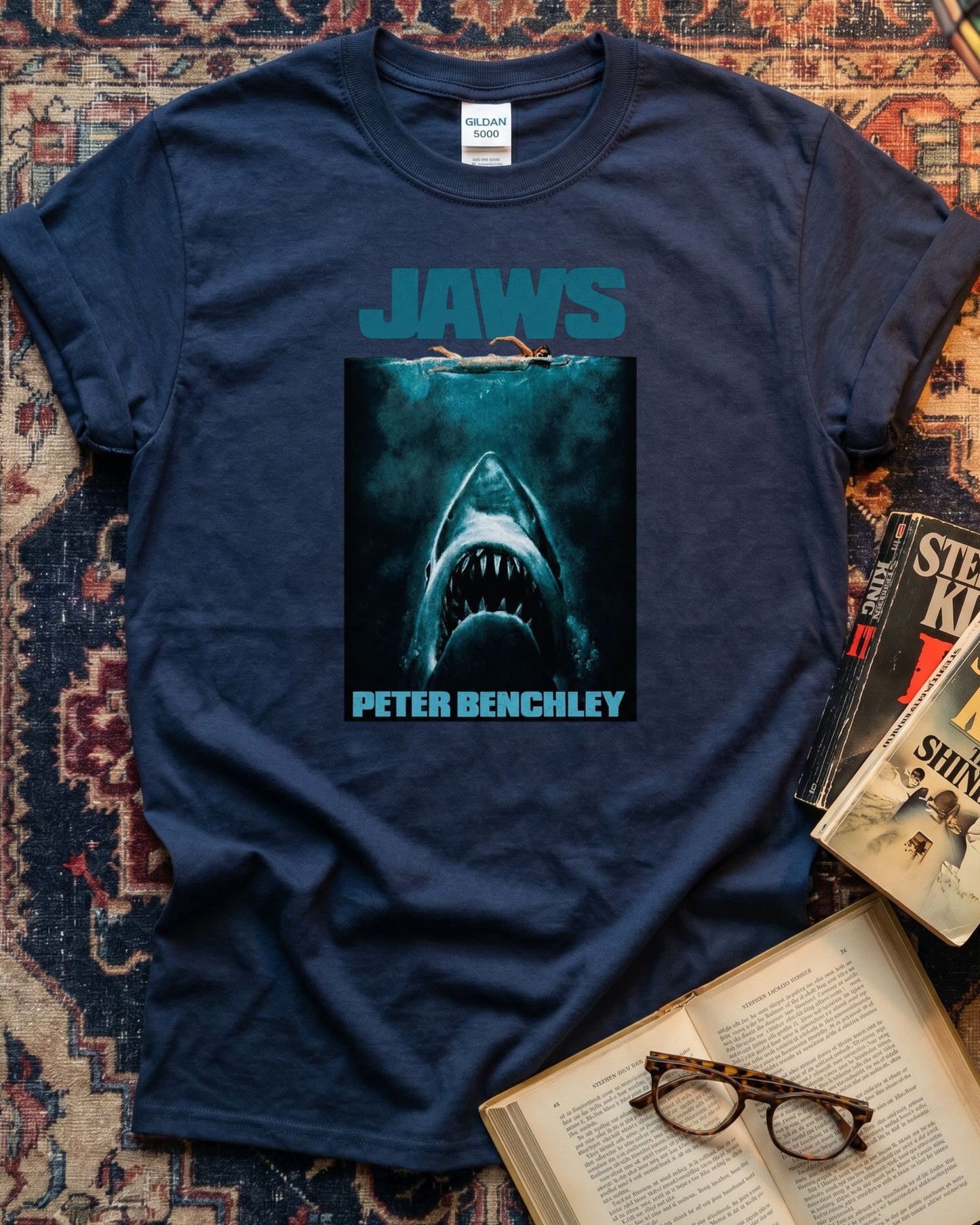Peter Benchley Jaws Book T-shirt