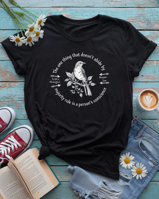 To Kill a Mockingbird Tee, Harper Lee Literary Design