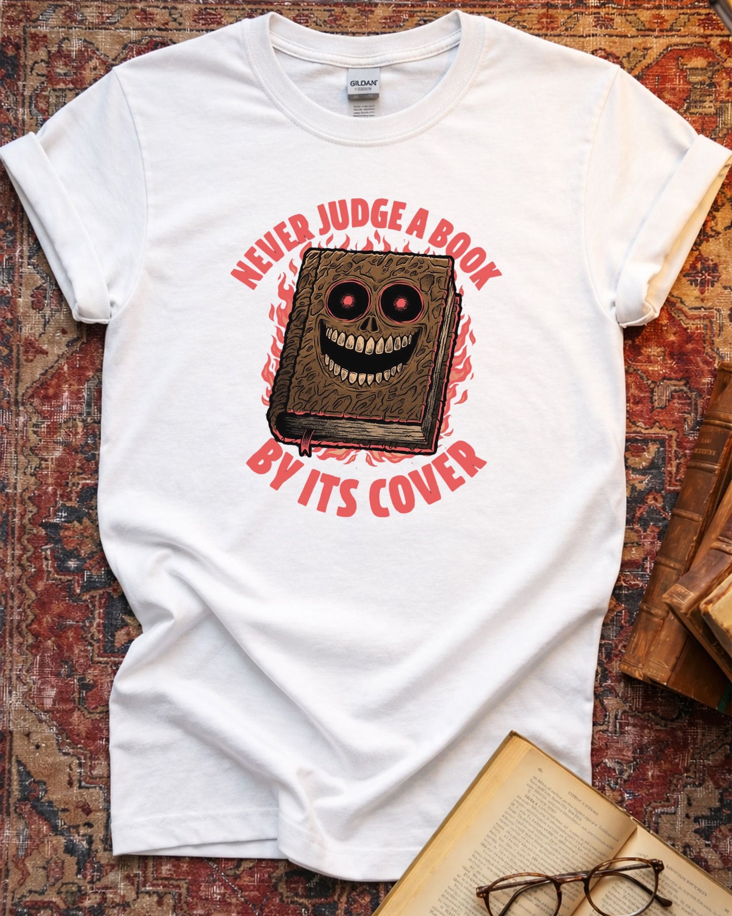Horror Never Judge Book T-shirt