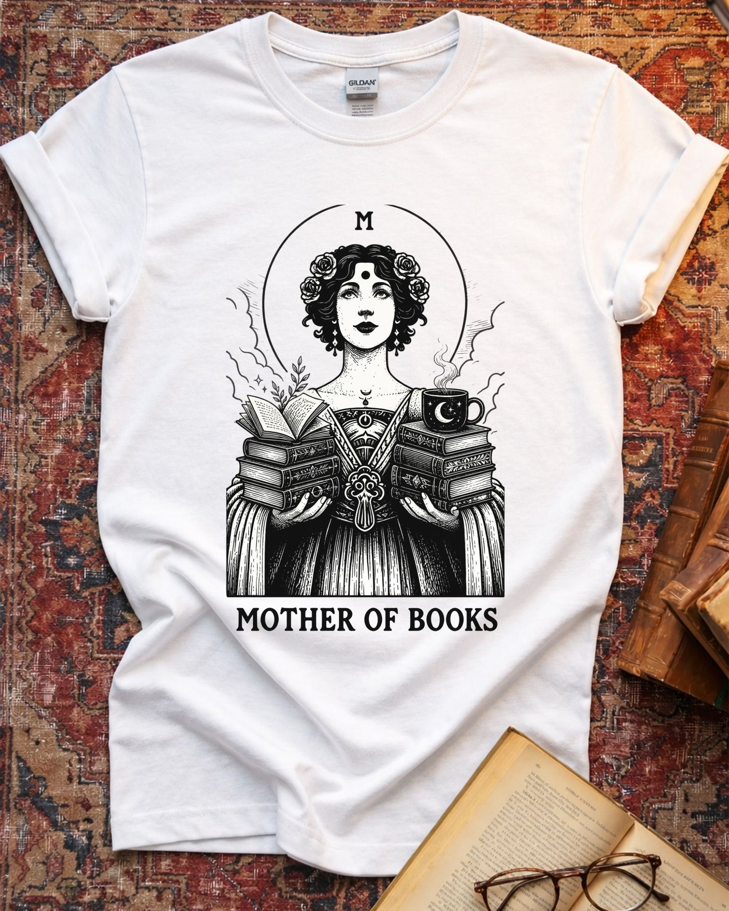 Mother Of Books Reading T-shirt