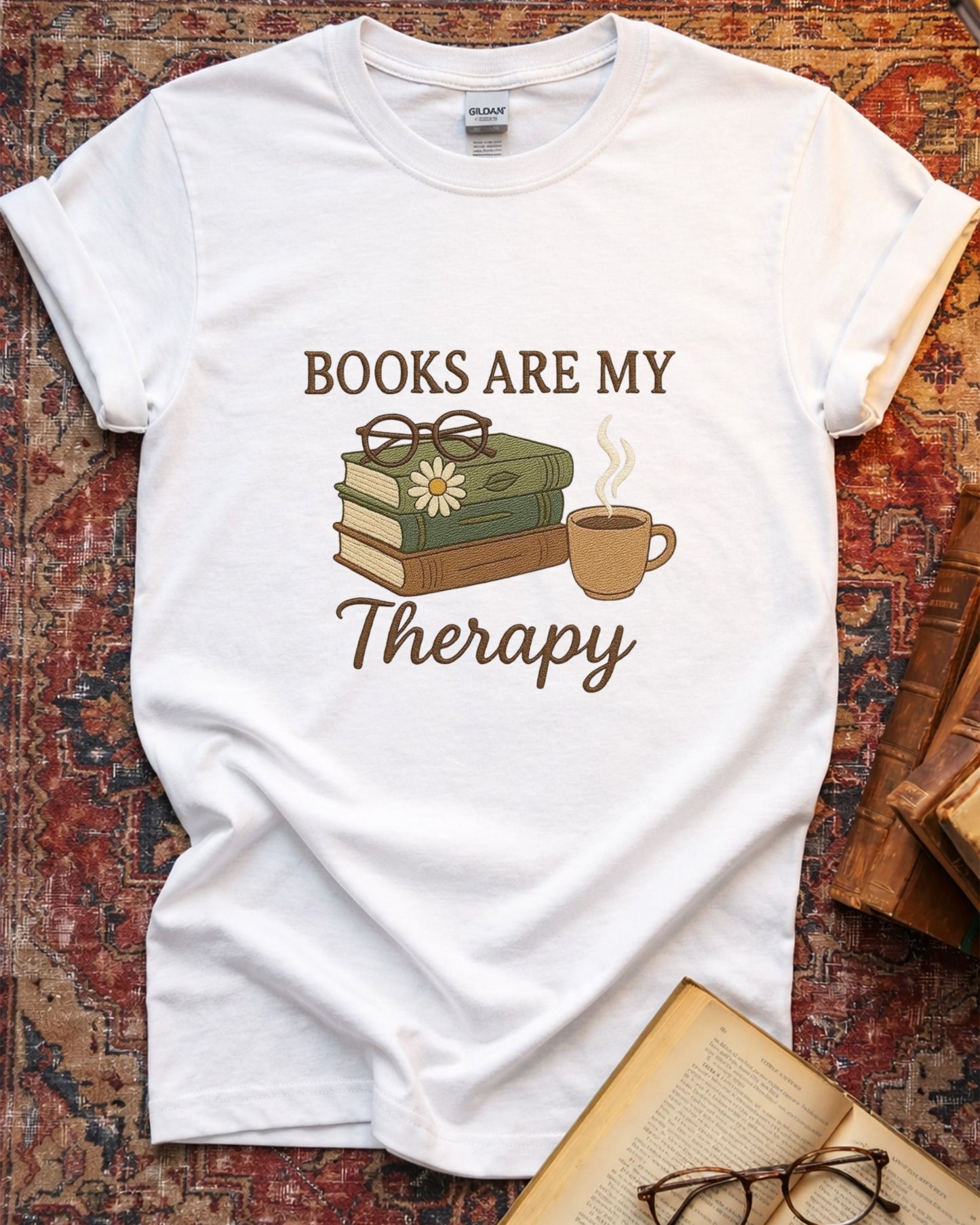 Books Are My Therapy T-shirt